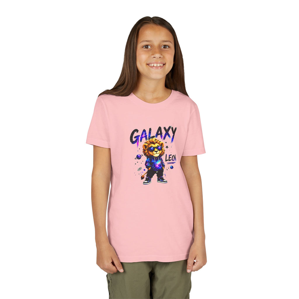 Galaxy Leon Youth T-Shirt, Space Lion Shirt for Kids, Cosmic Animal Tee, Galaxy Lion Graphic Tee, Colorful Kids Shirt, Boys Girls Unisex Tee, Gift for Kids
