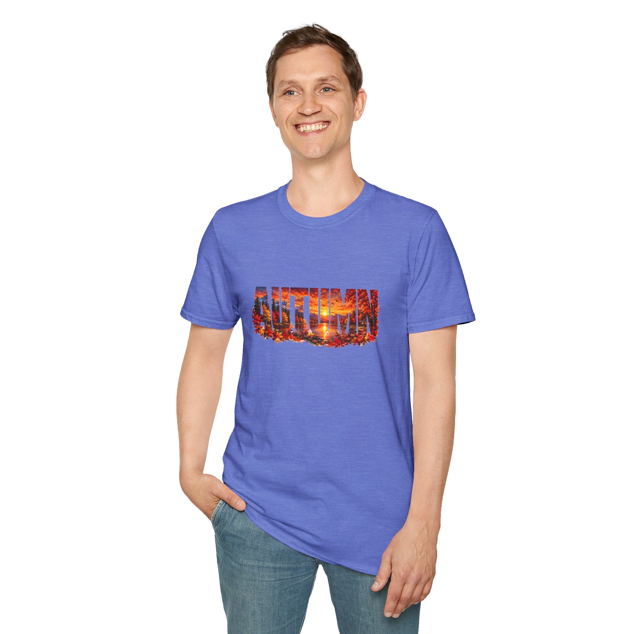 Autumn Leaves T Shirt Fall Graphic Tee Cozy Autumn Shirt