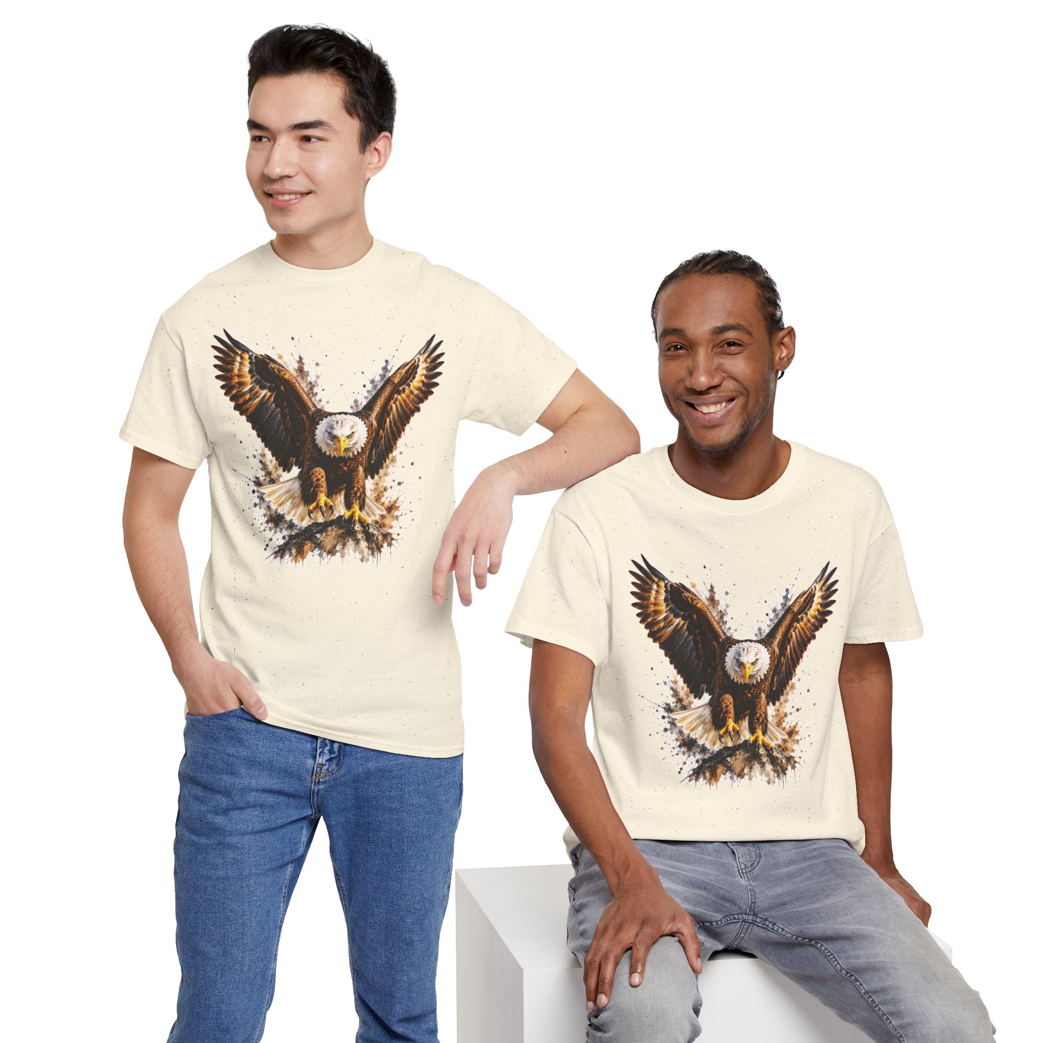 Majestic Bald Eagle T-Shirt, Eagle Graphic Tee, Patriotic Wildlife Shirt, Unisex Bird Lover Tee, American Eagle Gift