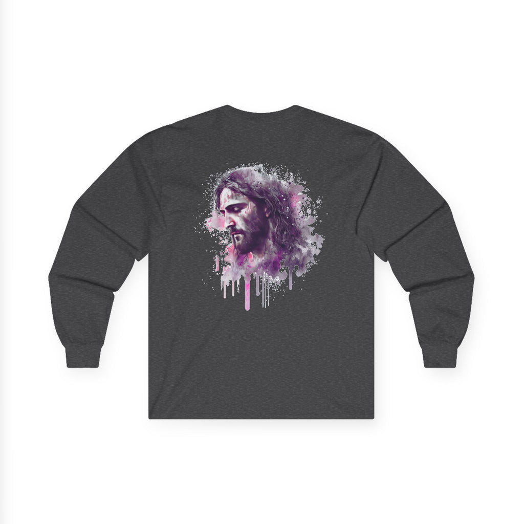 Artistic Watercolor Portrait Long Sleeve Tee