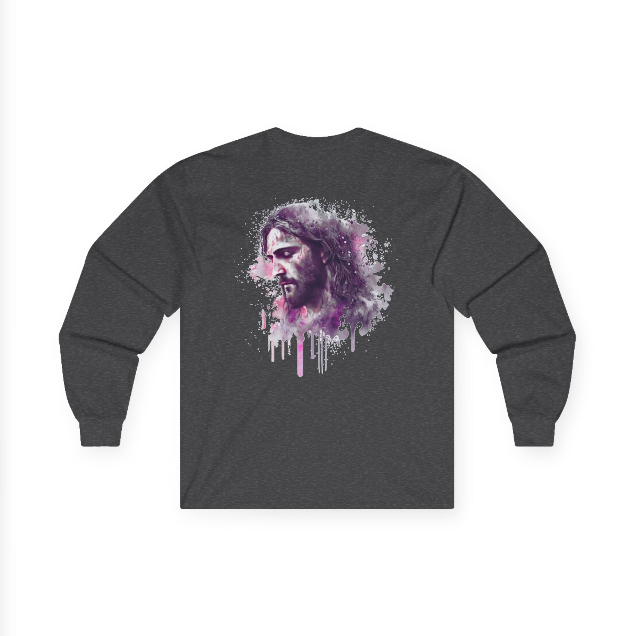 Artistic Watercolor Portrait Long Sleeve Tee