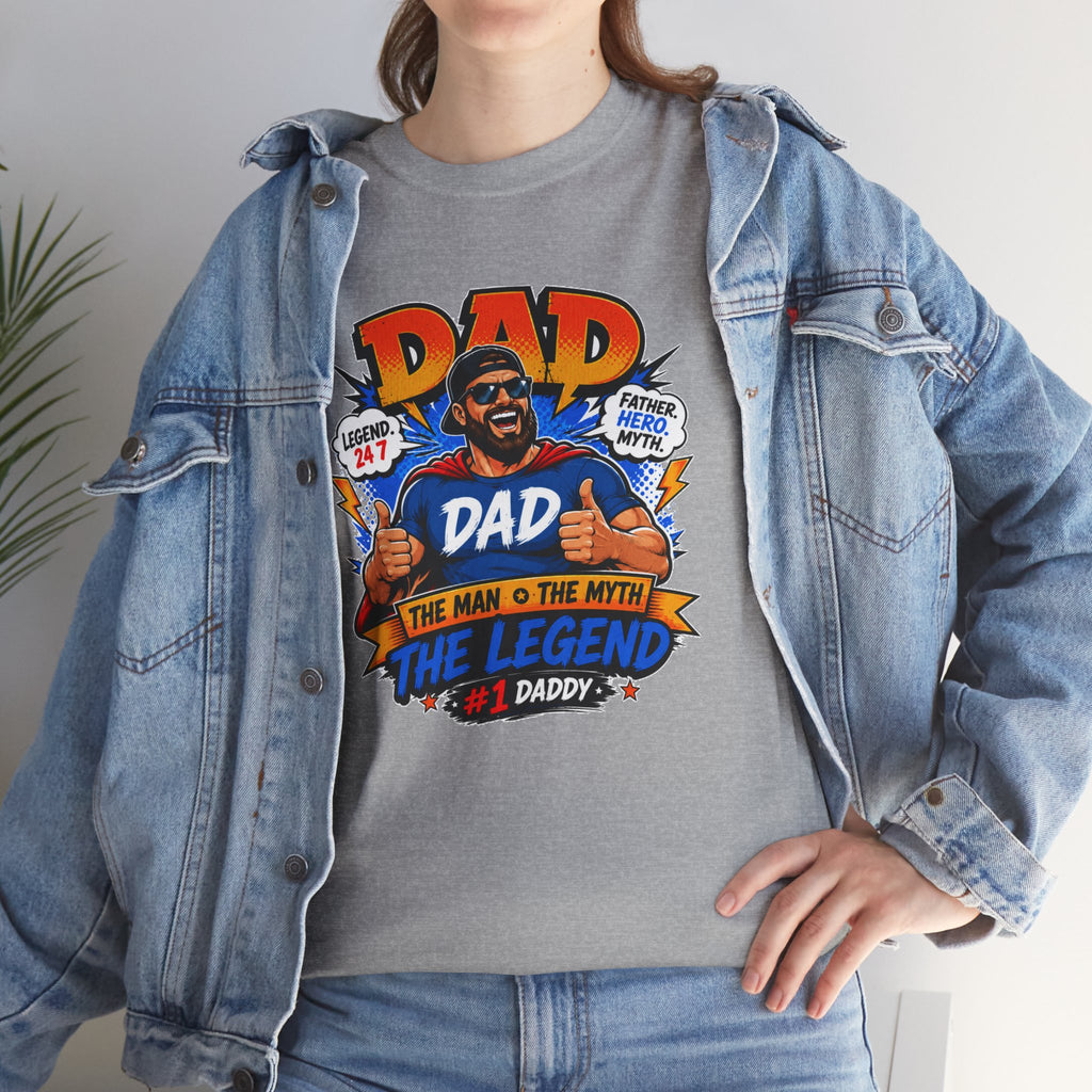 Funny Dad Shirt, Dad The Legend Tee, Father's Day Gift for Dad, Cool Dad Graphic T-Shirt, Best Dad Ever Shirt, Dad Gift