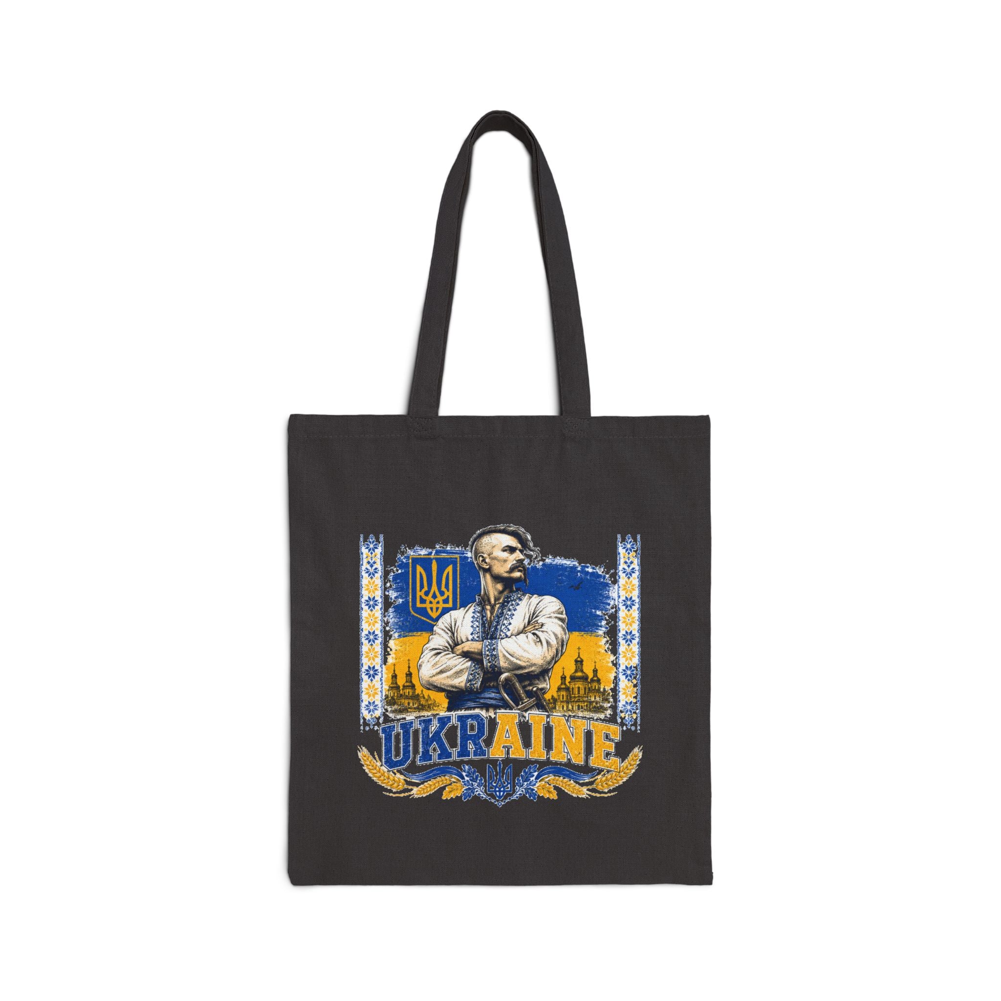 Ukraine Pride Canvas Tote Bag — Patriotic Ukrainian Design