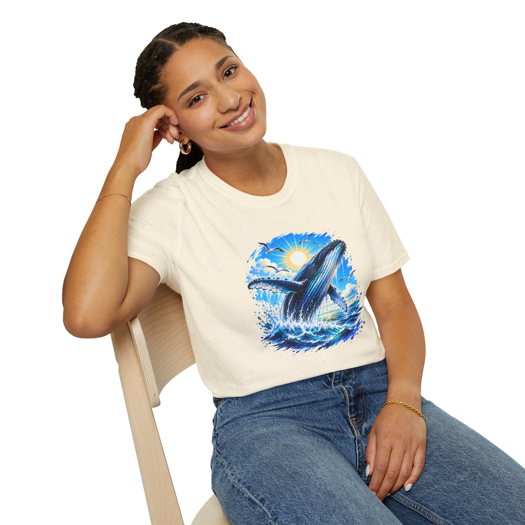 Whale Shirt, Ocean T-Shirt, Humpback Whale Shirt, Sea Life Tee, Beach Lover Gift, Ocean Lover Shirt
