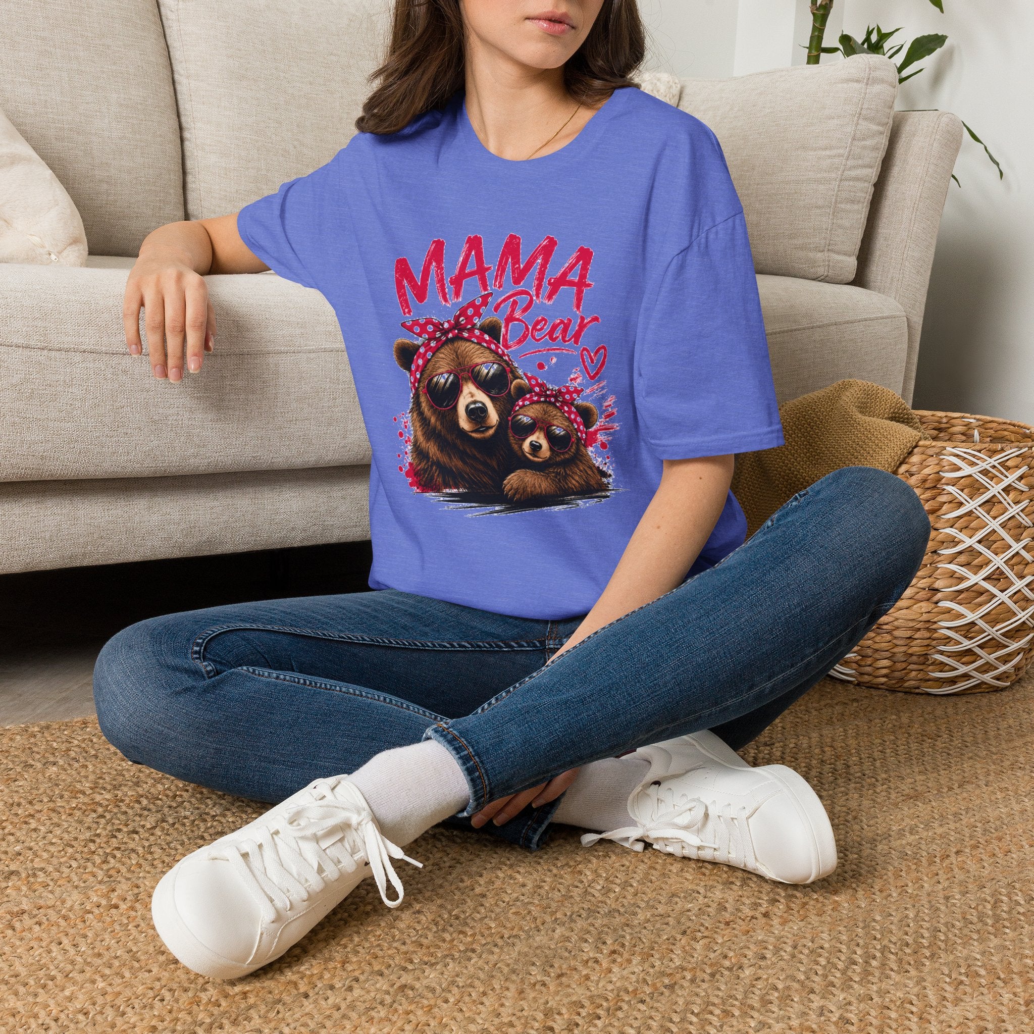 Mama Bear T-Shirt — Cute Sunglasses Bear Graphic
