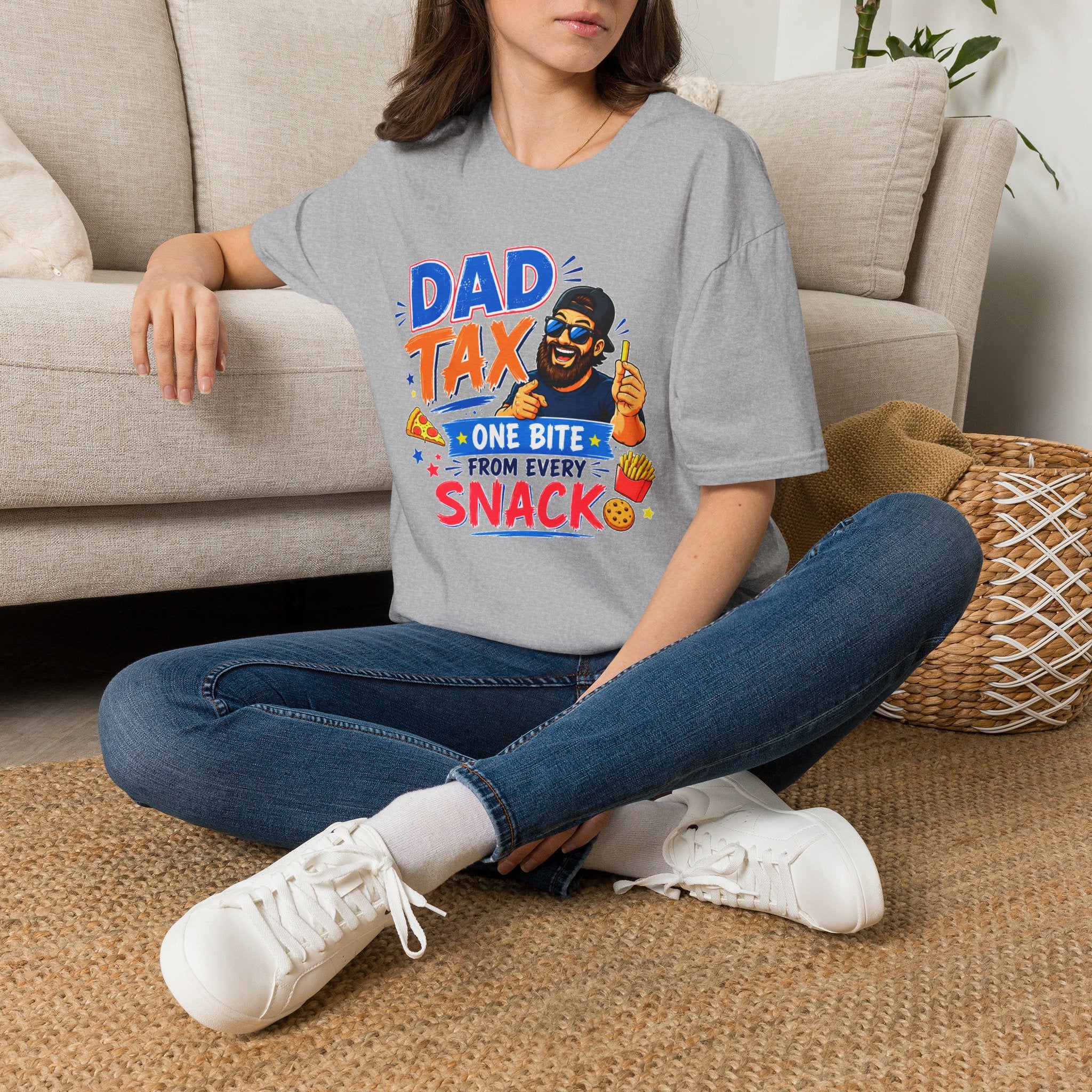 Funny Dad Tax Shirt, One Bite From Every Snack T-Shirt, Dad Joke Tee, Gift for Dad, Daddy Shirt, Father's Day Gift, Food Lover Dad Tee