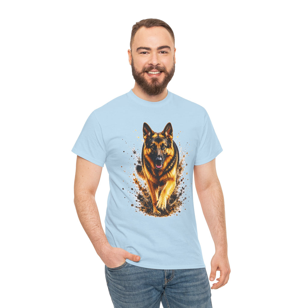 German Shepherd Running T-Shirt, German Shepherd Graphic Tee, Dog Lover Shirt, Unisex German Shepherd Tee, Gift for Dog Owner, K9 Animal Shirt