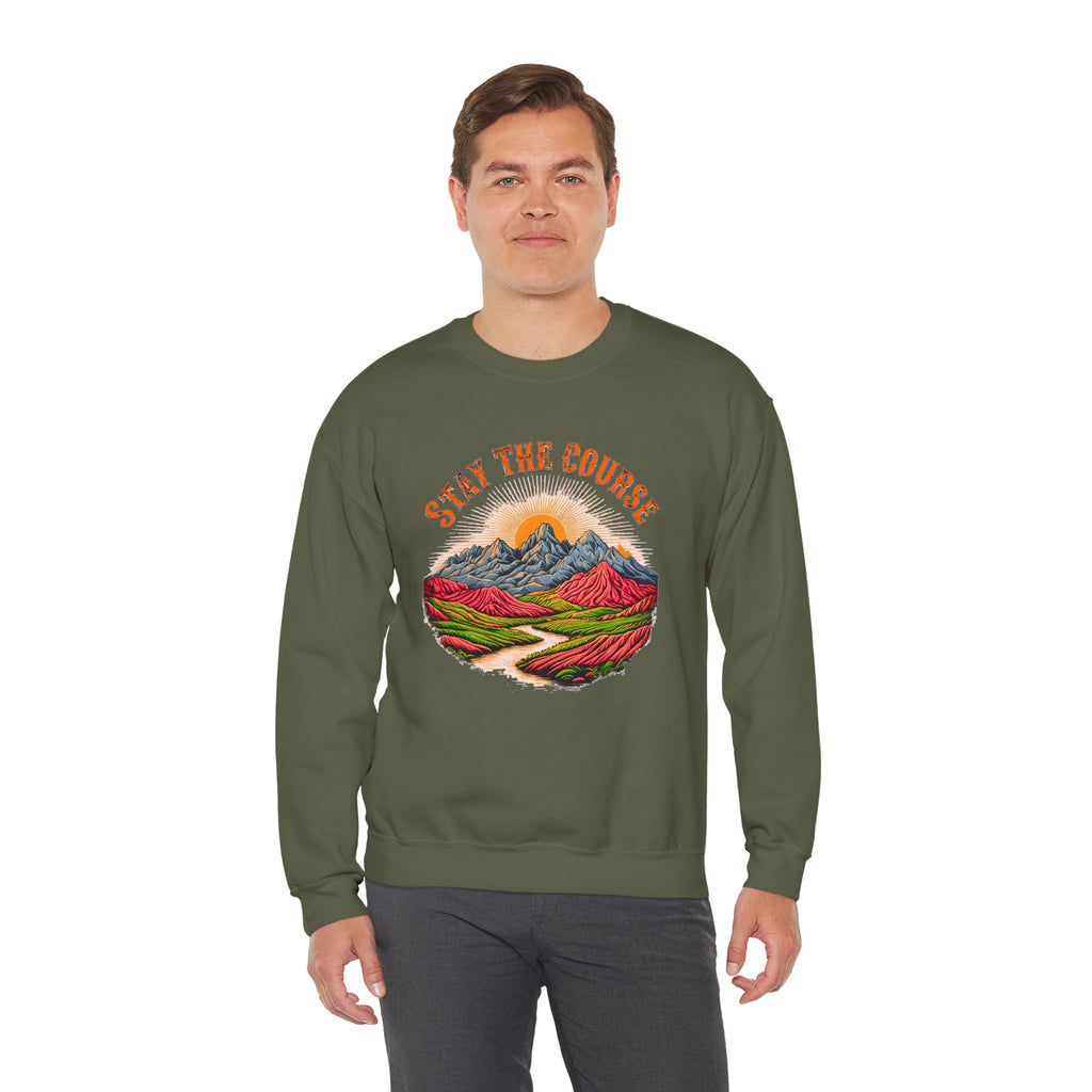 Stay the Course Sweatshirt - Scenic Mountain Crewneck