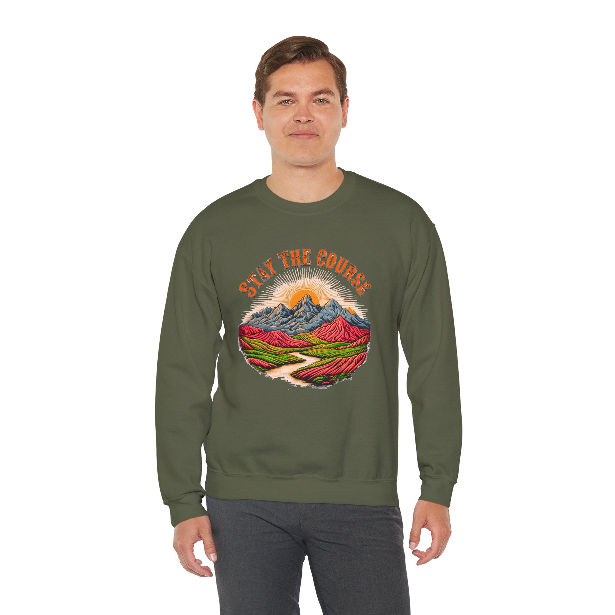 Stay the Course Sweatshirt - Scenic Mountain Crewneck