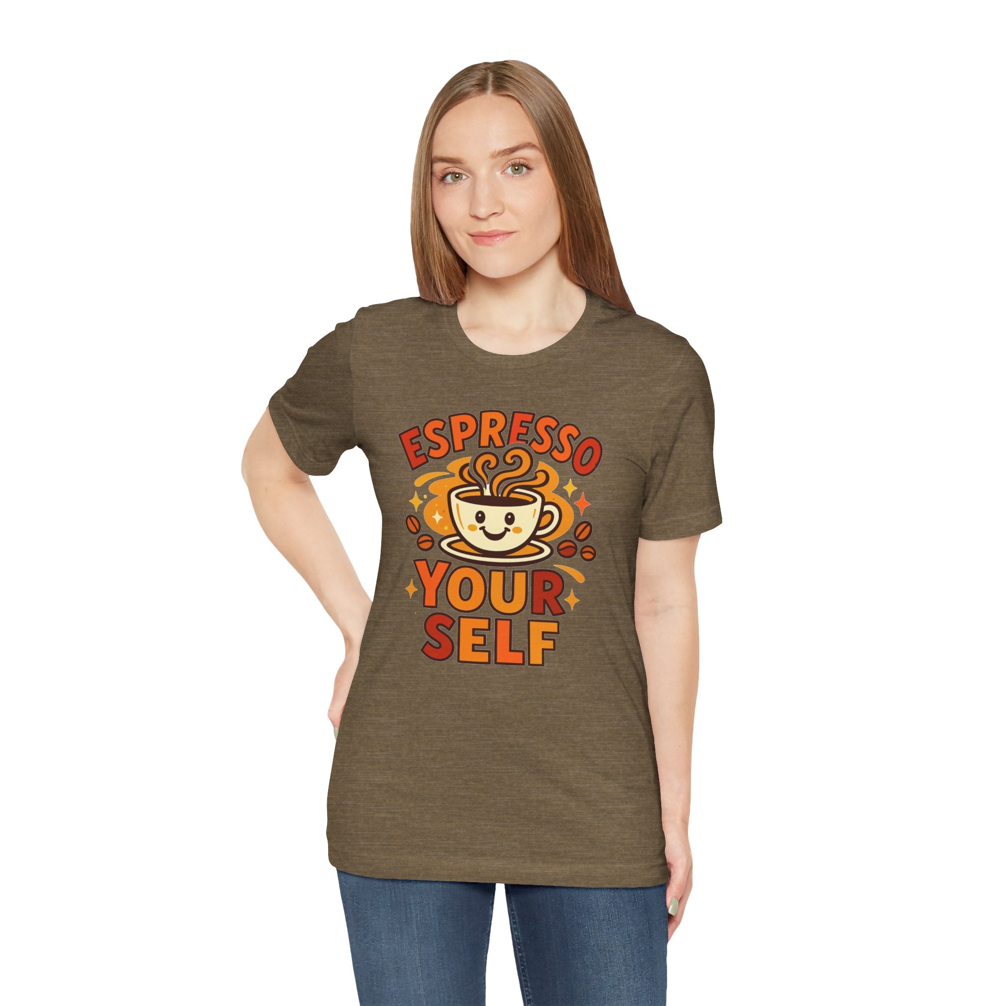 Espresso Yourself Coffee Tee — 'Espresso Your Self' Cute Coffee Cup Shirt