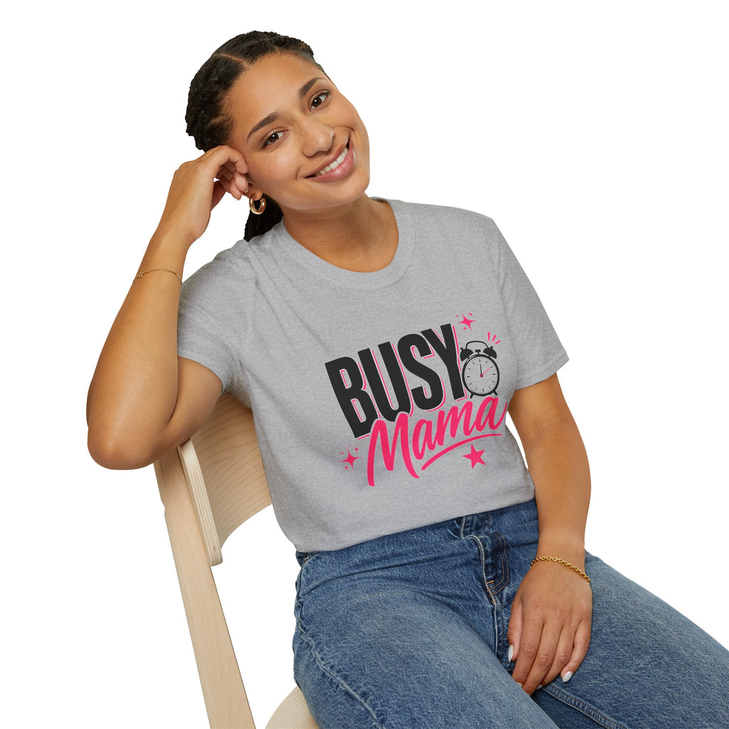 Busy Mama T-Shirt | Funny Mom Shirt | Cute Mother Graphic Tee | Gift for Mom | Busy Mom Life Shirt