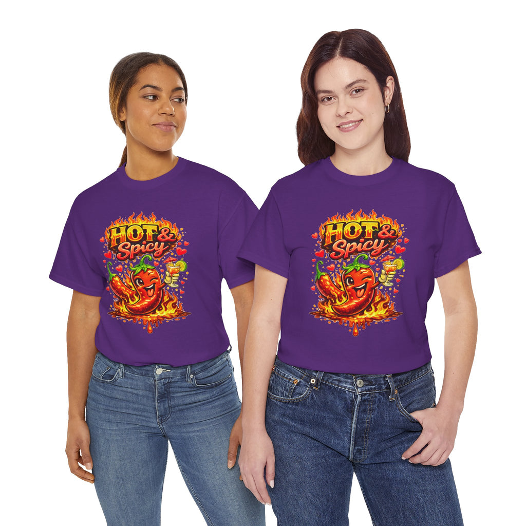 Hot & Spicy Pepper Shirt, Funny Chili Graphic Tee, Cute Food Lover T-Shirt, Spicy Gift