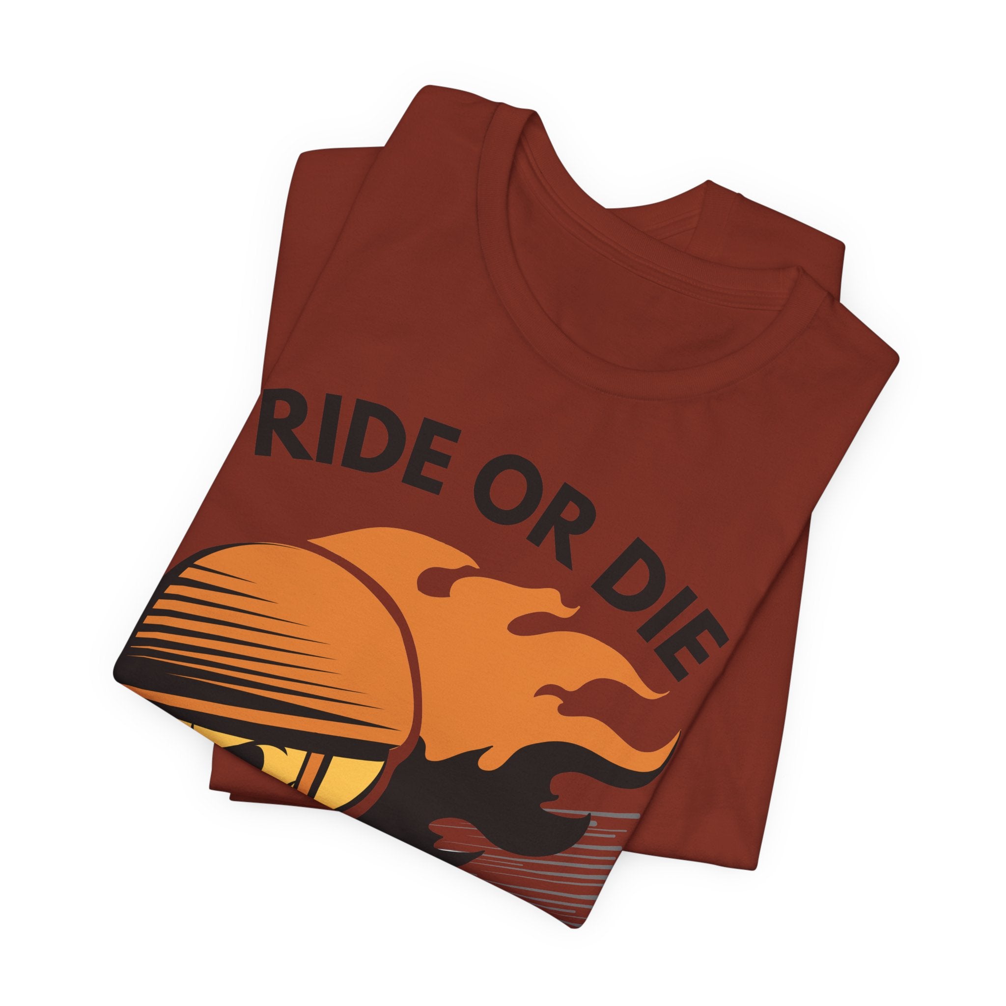 Ride or Die Skull Helmet T-Shirt | Biker Graphic Tee for Men | Vintage Motorcycle Shirt