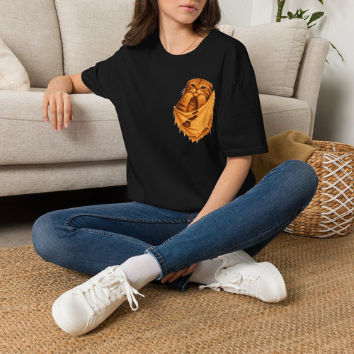 Cat in a Pocket T-Shirt — Cute Pocket Kitten Graphic Tee