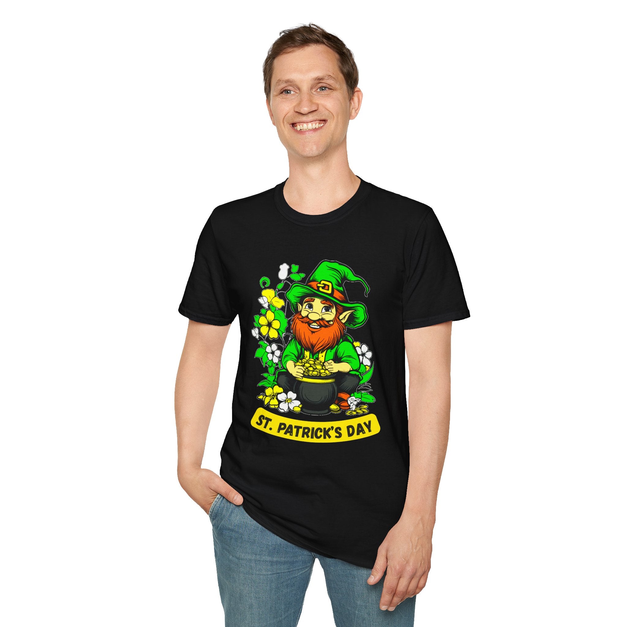 Lucky Leprechaun with Pot of Gold T-Shirt | St. Patrick's Day
