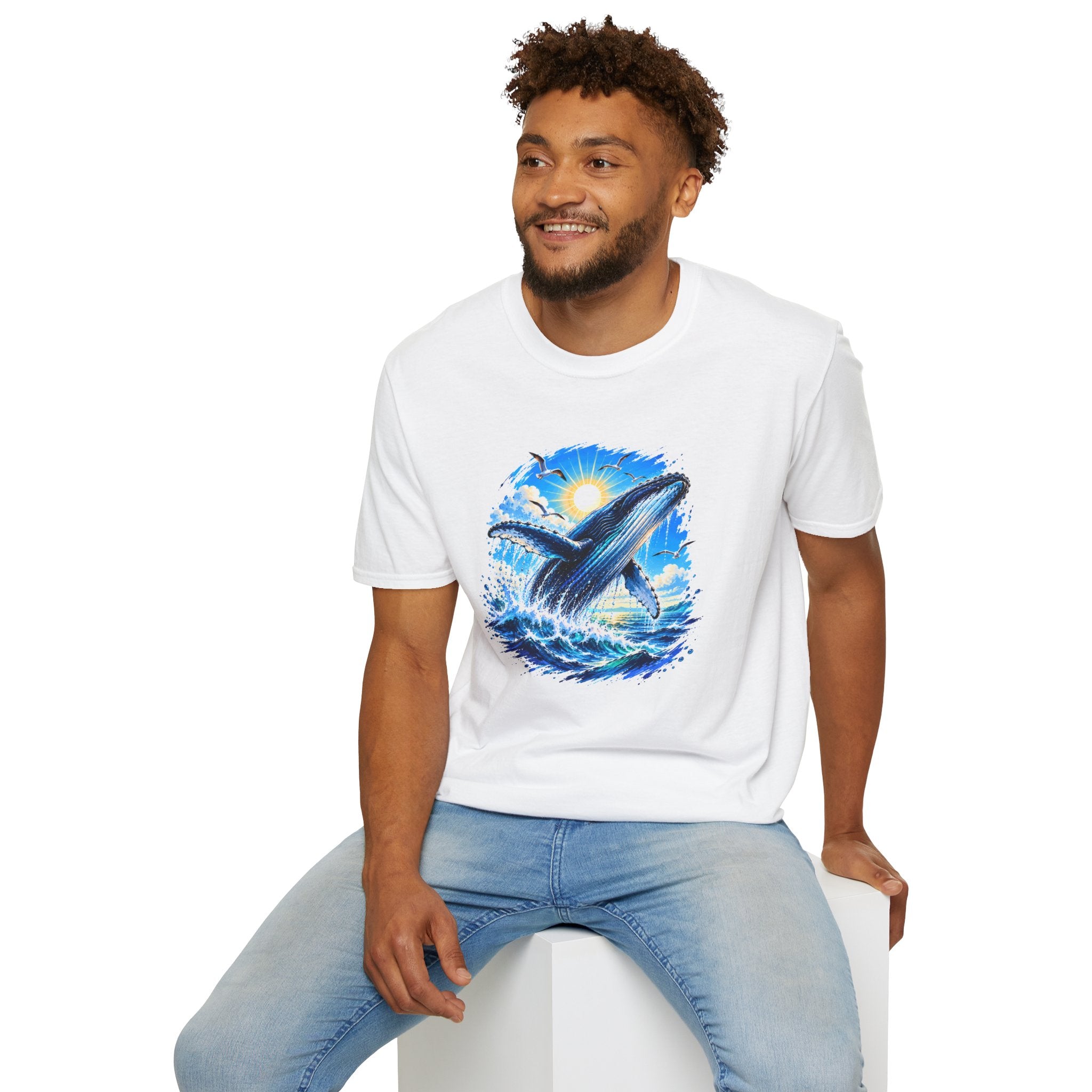Whale Shirt, Ocean T-Shirt, Humpback Whale Shirt, Sea Life Tee, Beach Lover Gift, Ocean Lover Shirt