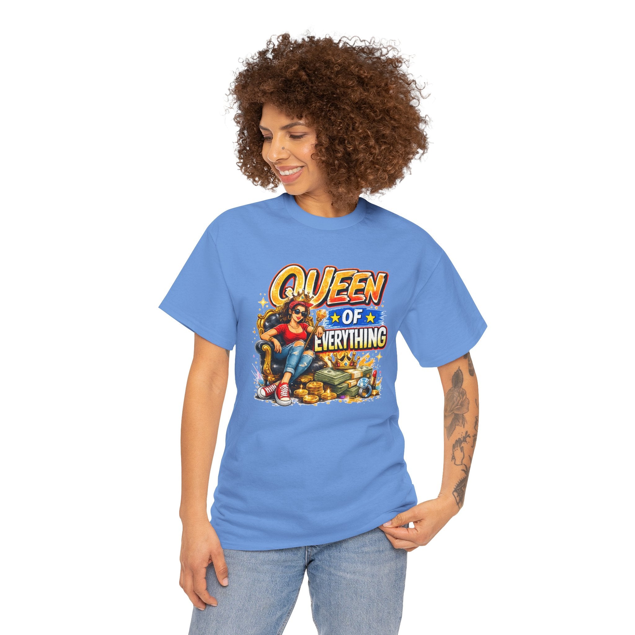 Queen of Everything Shirt | Funny Queen Graphic Tee | Gift for Mom | Boss Lady Shirt | Retro Vintage Tee