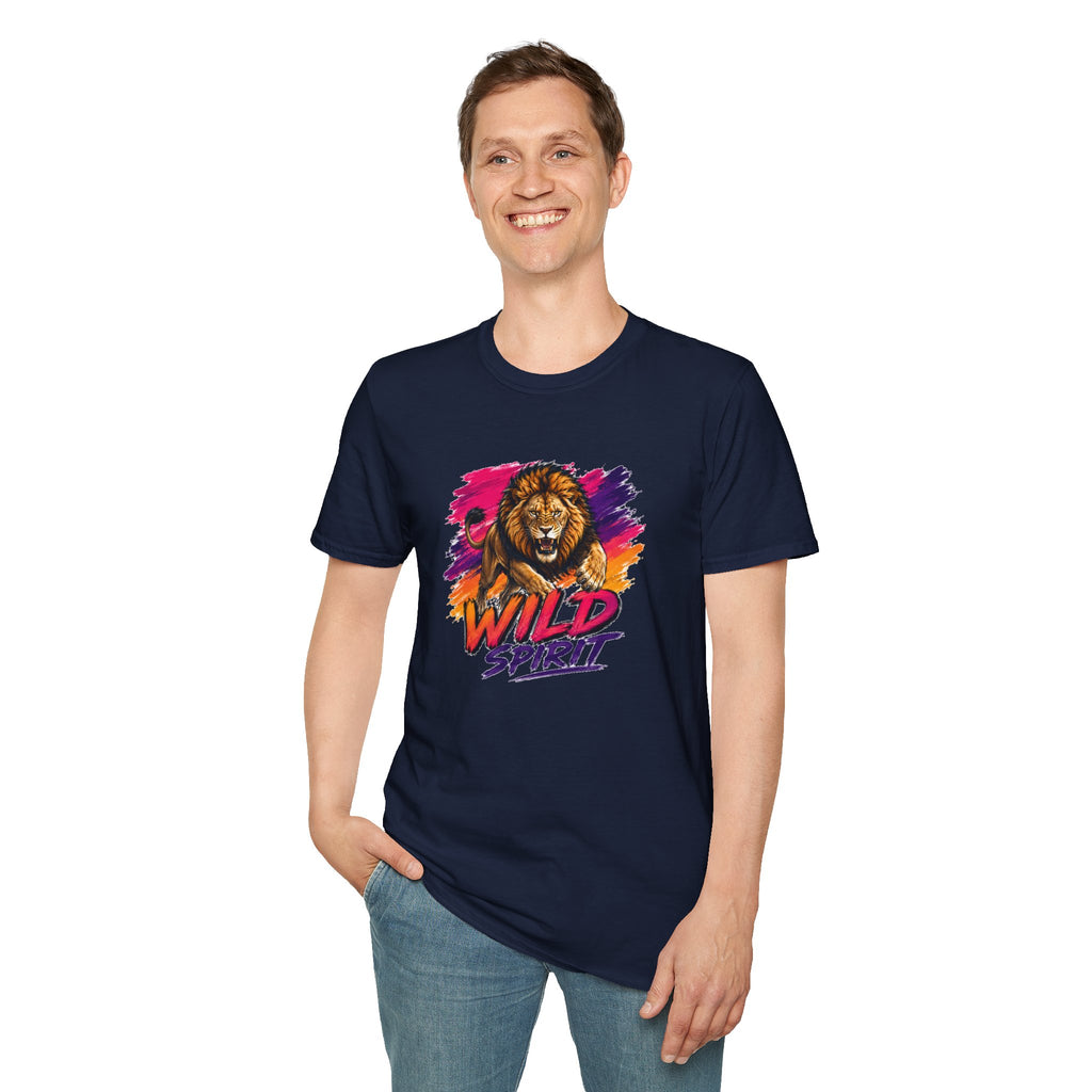 Lion T Shirt, Wild Spirit Shirt, Lion Graphic Tee, Animal Lover Shirt, Wildlife Shirt, Unisex T Shirt, Nature Gift