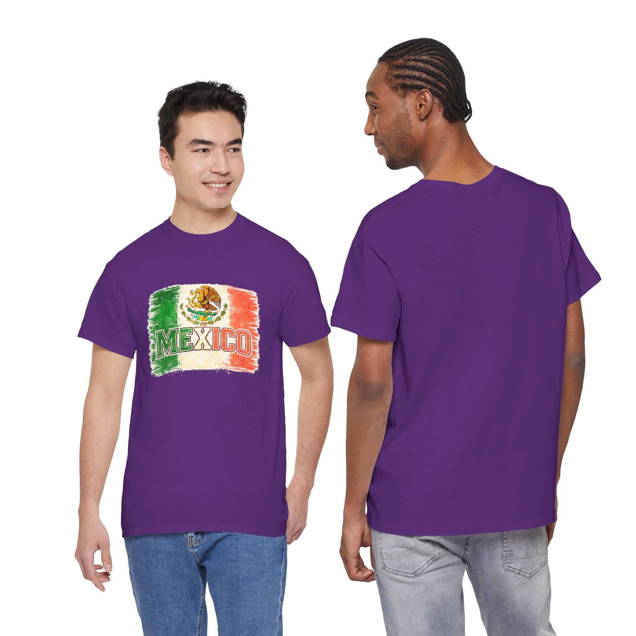 Mexico Flag Vintage T-Shirt — Distressed Mexican Emblem Tee