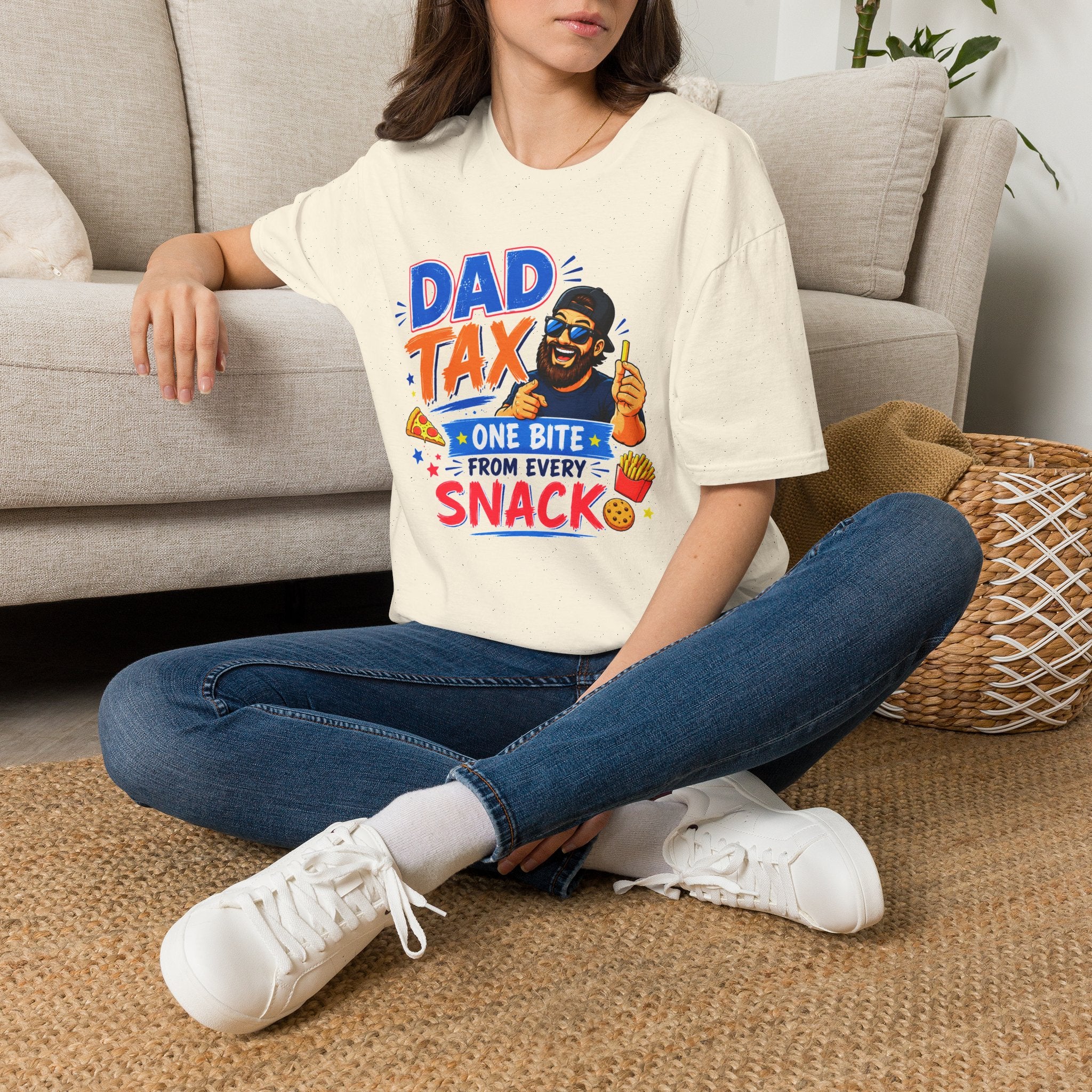 Funny Dad Tax Shirt, One Bite From Every Snack T-Shirt, Dad Joke Tee, Gift for Dad, Daddy Shirt, Father's Day Gift, Food Lover Dad Tee
