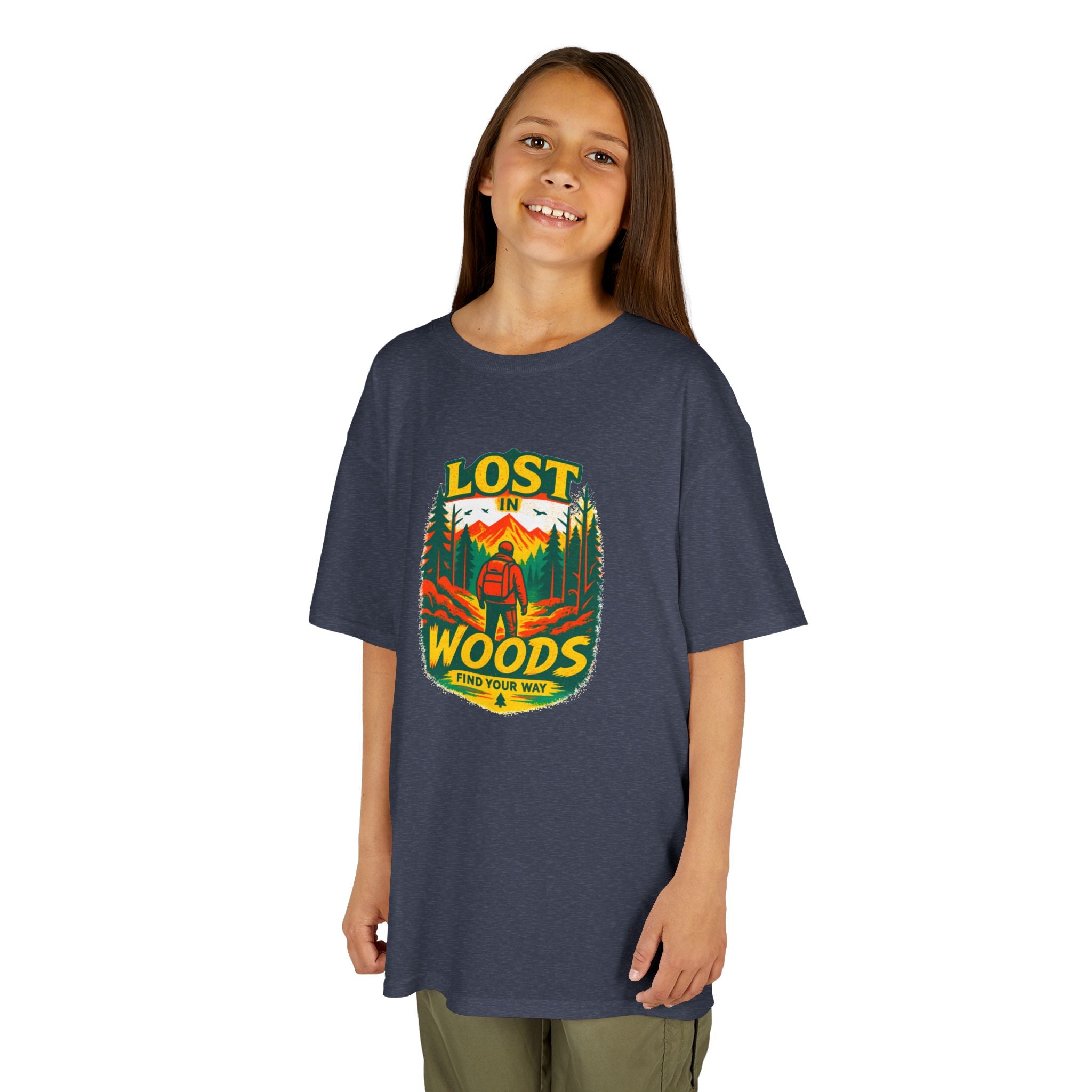 Kids Lost in Woods Shirt | Camping Adventure Tee | Nature Graphic T-Shirt