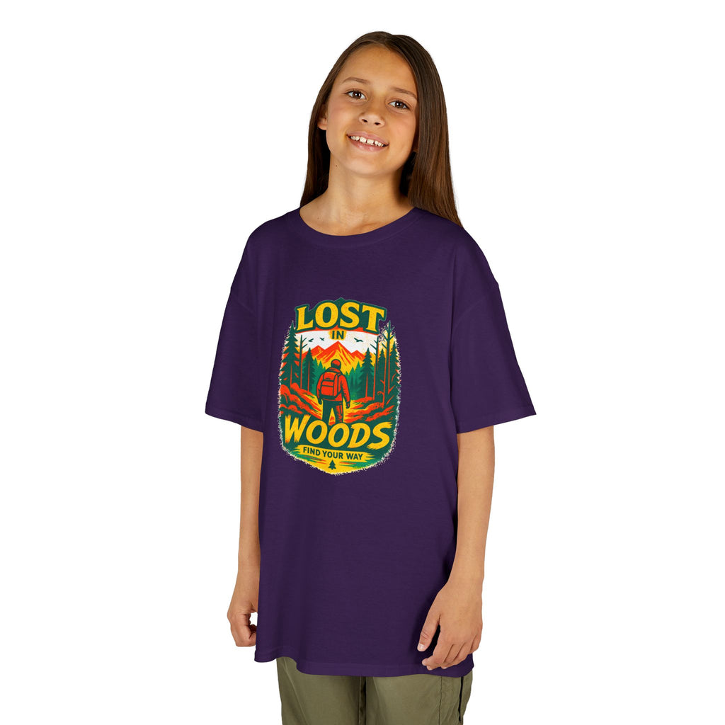 Kids Lost in Woods Shirt | Camping Adventure Tee | Nature Graphic T-Shirt
