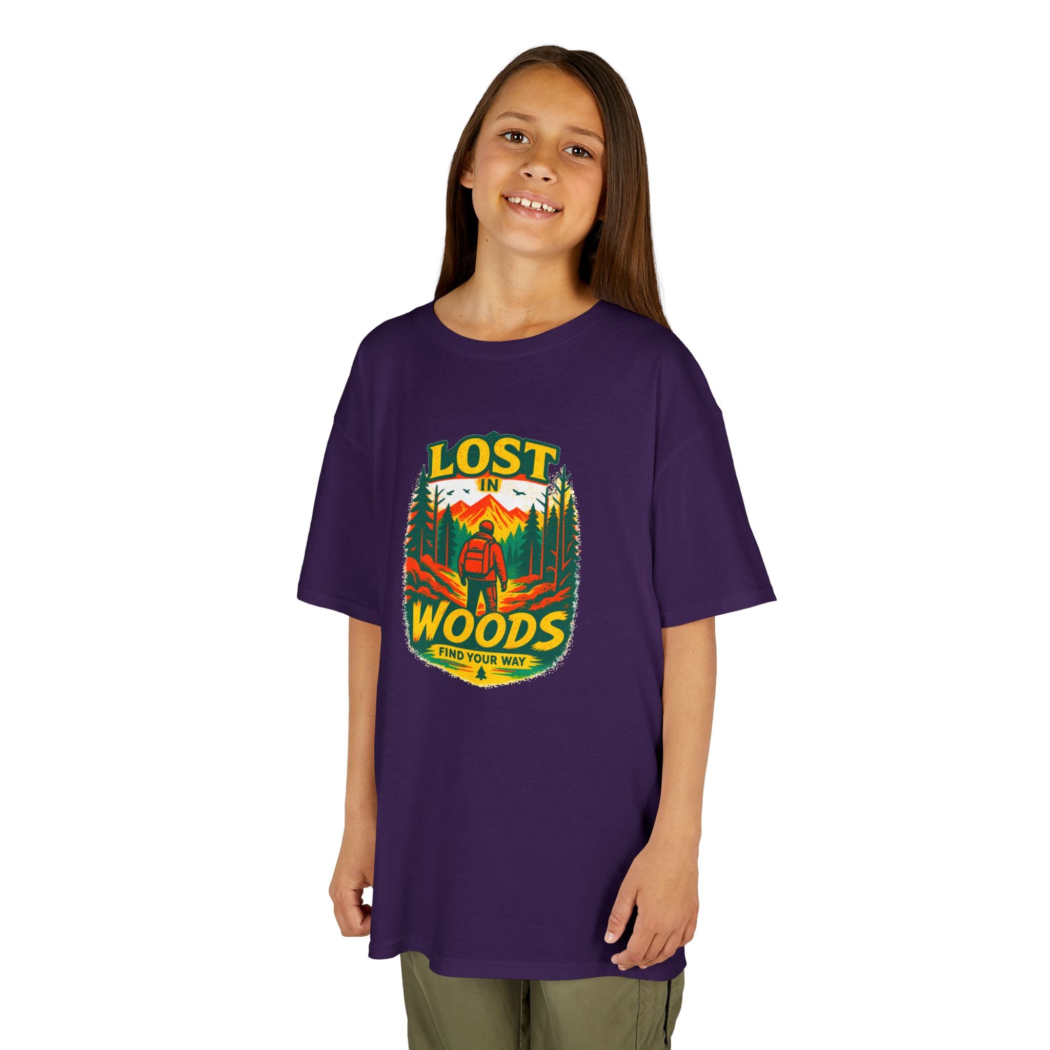 Kids Lost in Woods Shirt | Camping Adventure Tee | Nature Graphic T-Shirt