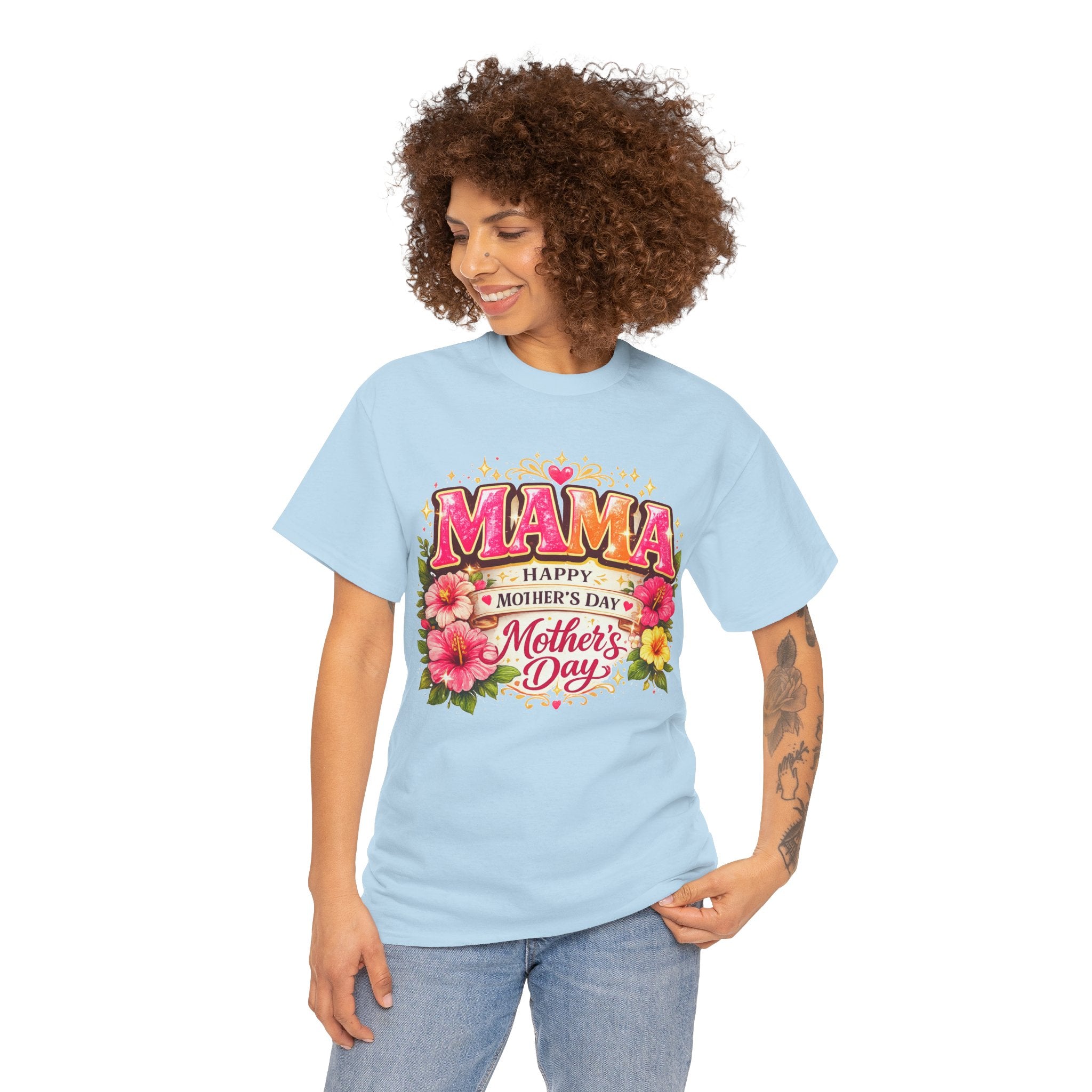 Mama Floral Shirt for Women, Mother's Day Gift for Mom, Cute Flower Graphic Tee, Mama Life T-Shirt, Birthday Gift for Mother, Mom Appreciation Gift