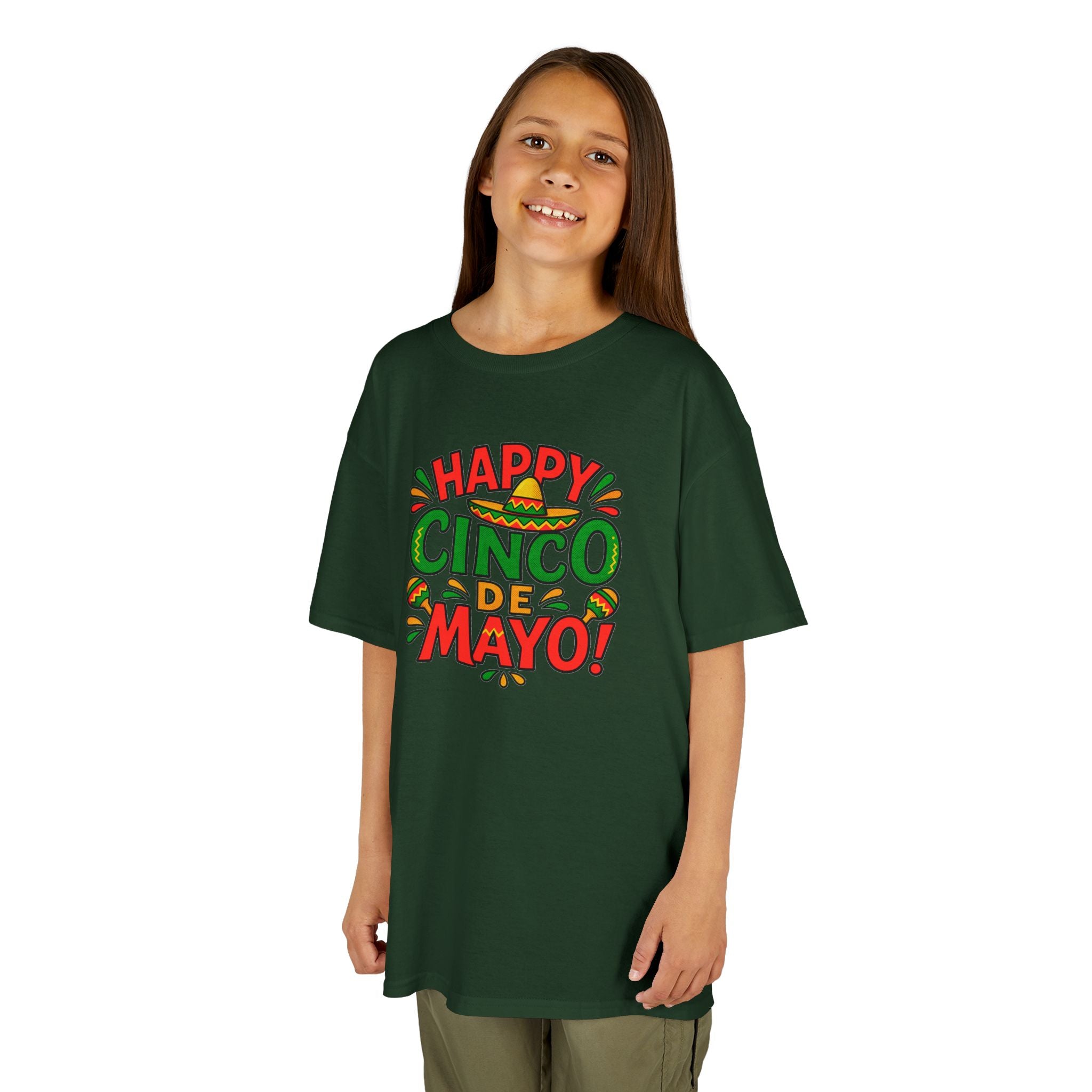 Kids "Happy Cinco de Mayo!" Tee — Festive Mexican Holiday Shirt