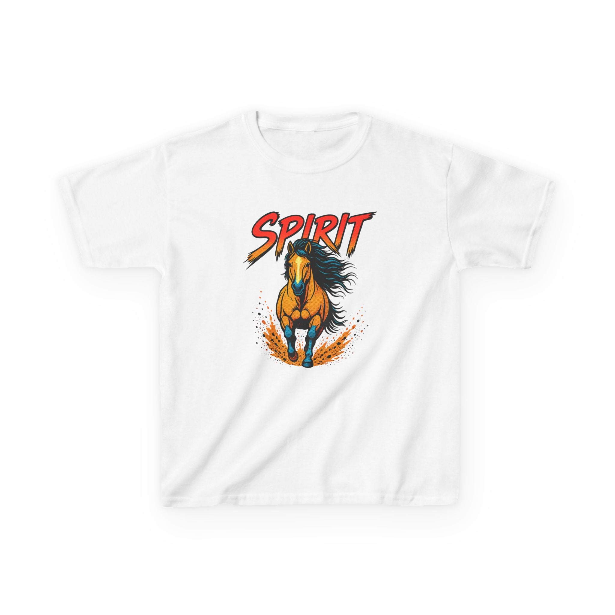 Kids 'Spirit' Galloping Horse T‑Shirt — Youth Graphic Tee for Horse Lovers