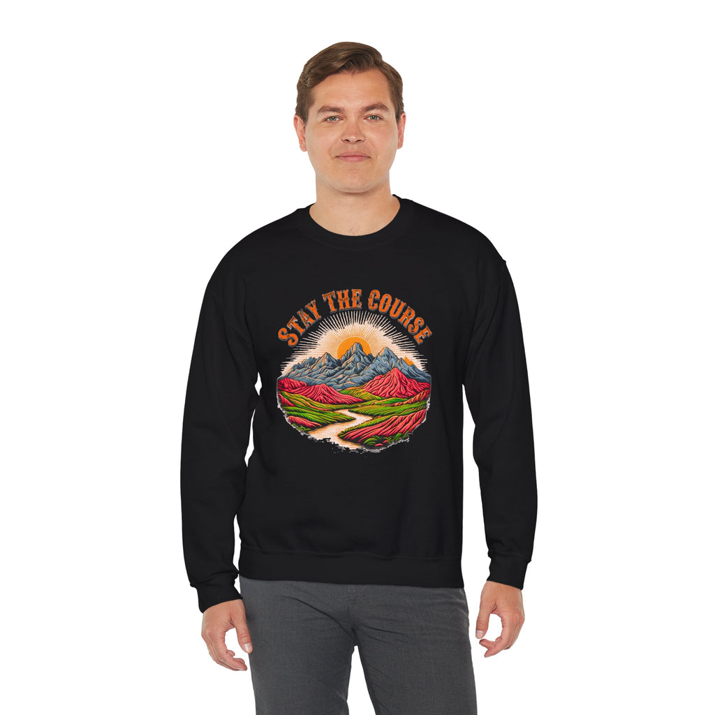 Stay the Course Sweatshirt - Scenic Mountain Crewneck