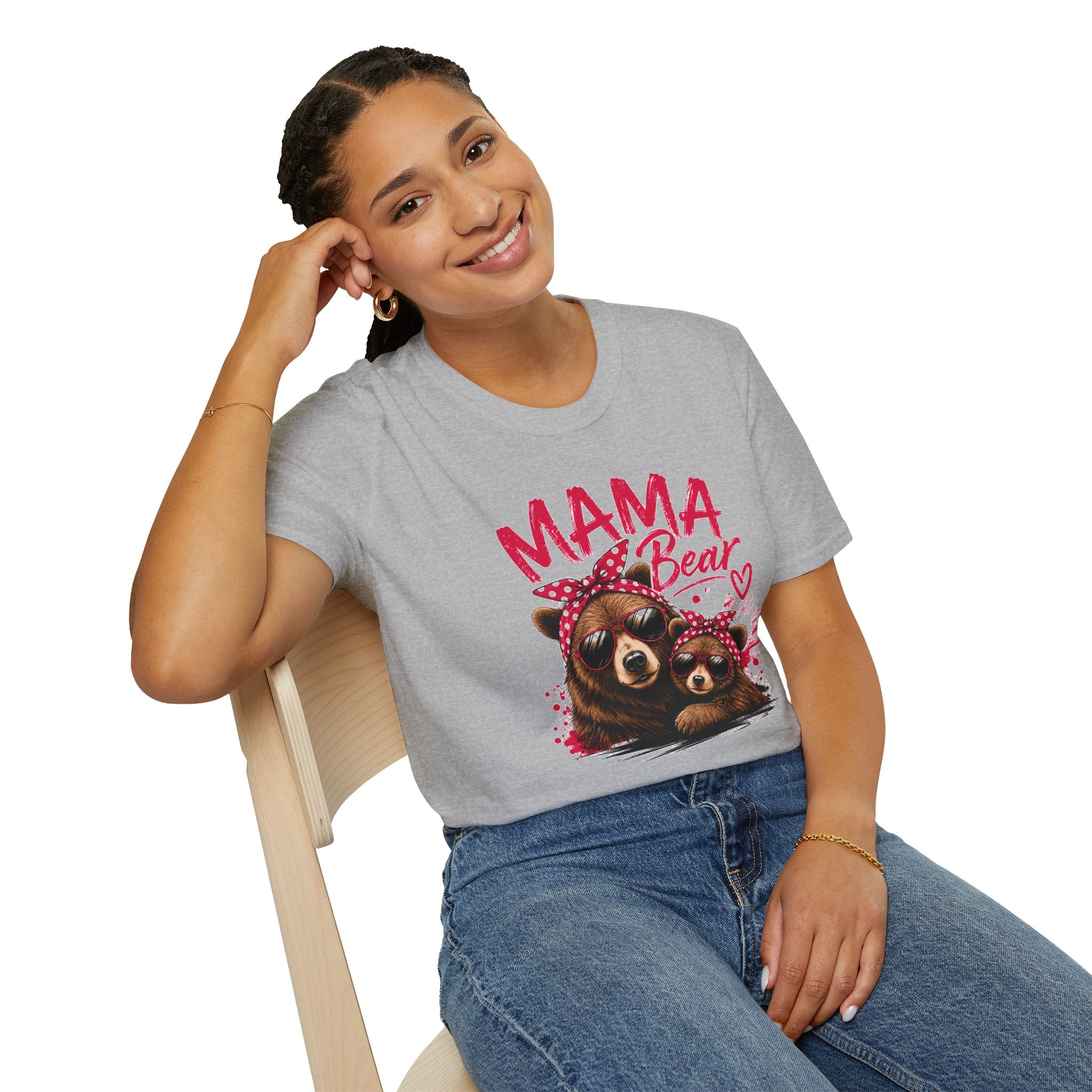 Mama Bear T-Shirt — Cute Sunglasses Bear Graphic
