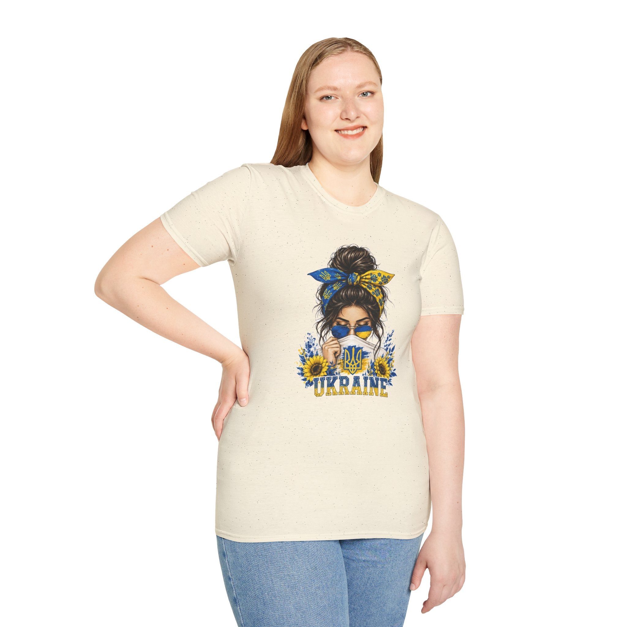 Ukraine Sunflower Bandana T-Shirt — Stylish Patriotic Graphic Tee