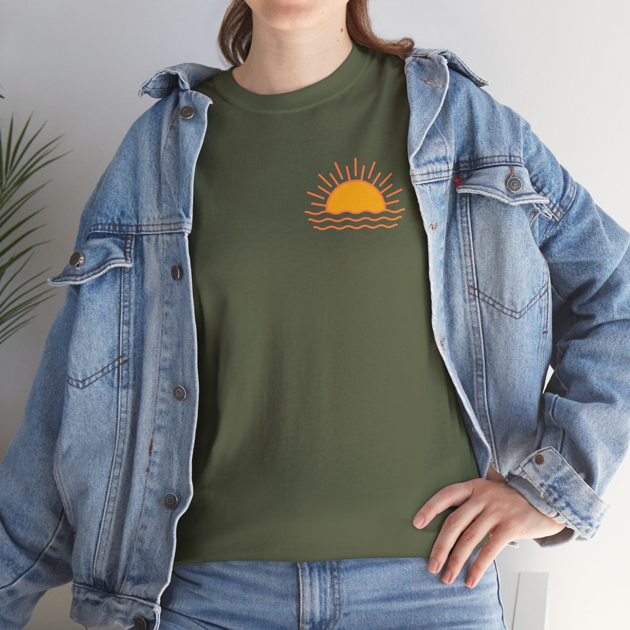 Stay Humble Sunset Tee - Retro Sunrise Graphic T-Shirt