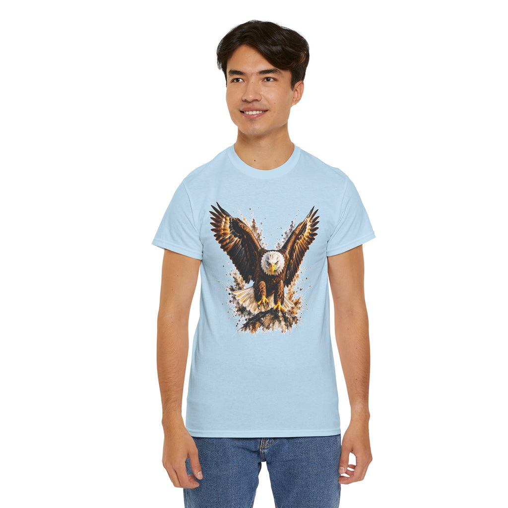 Majestic Bald Eagle T-Shirt, Eagle Graphic Tee, Patriotic Wildlife Shirt, Unisex Bird Lover Tee, American Eagle Gift
