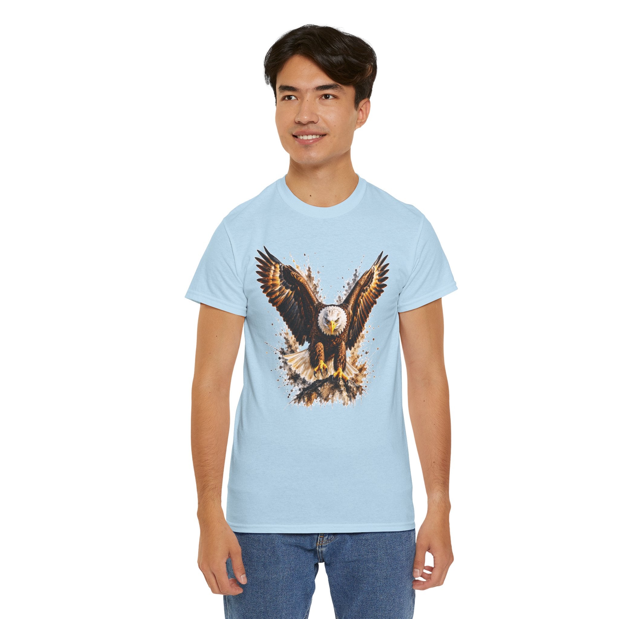Majestic Bald Eagle T-Shirt, Eagle Graphic Tee, Patriotic Wildlife Shirt, Unisex Bird Lover Tee, American Eagle Gift