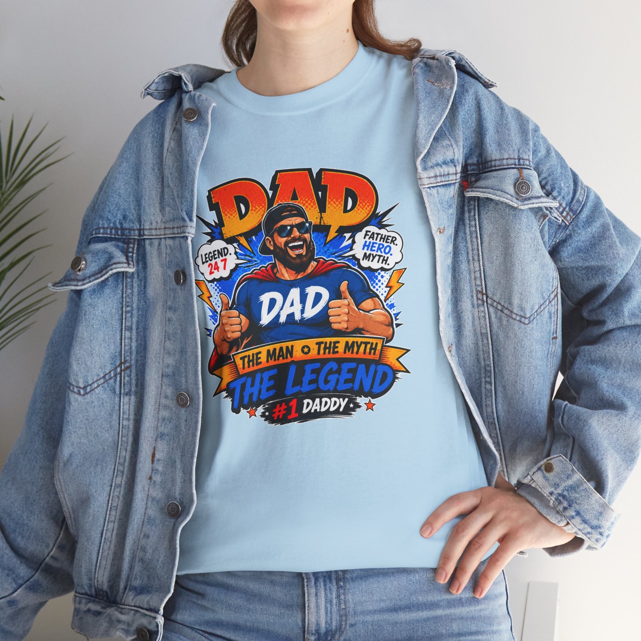 Funny Dad Shirt, Dad The Legend Tee, Father's Day Gift for Dad, Cool Dad Graphic T-Shirt, Best Dad Ever Shirt, Dad Gift