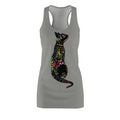 Colorful Mosaic Cat Racerback Dress - Boho Artful Women's Sundress