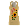 Live and Breathe Sunflower Racerback Dress — Women's Floral Summer Dress