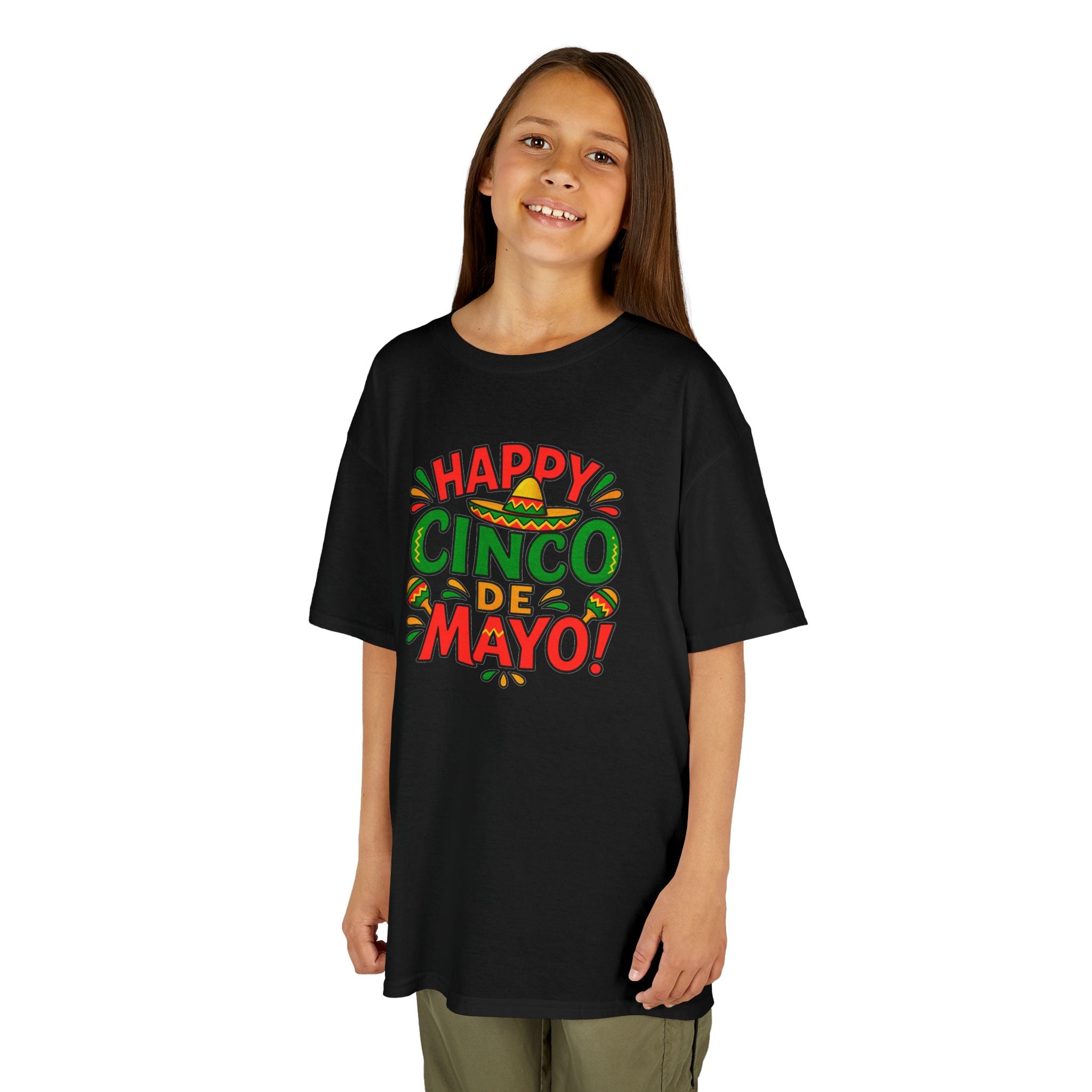Kids "Happy Cinco de Mayo!" Tee — Festive Mexican Holiday Shirt