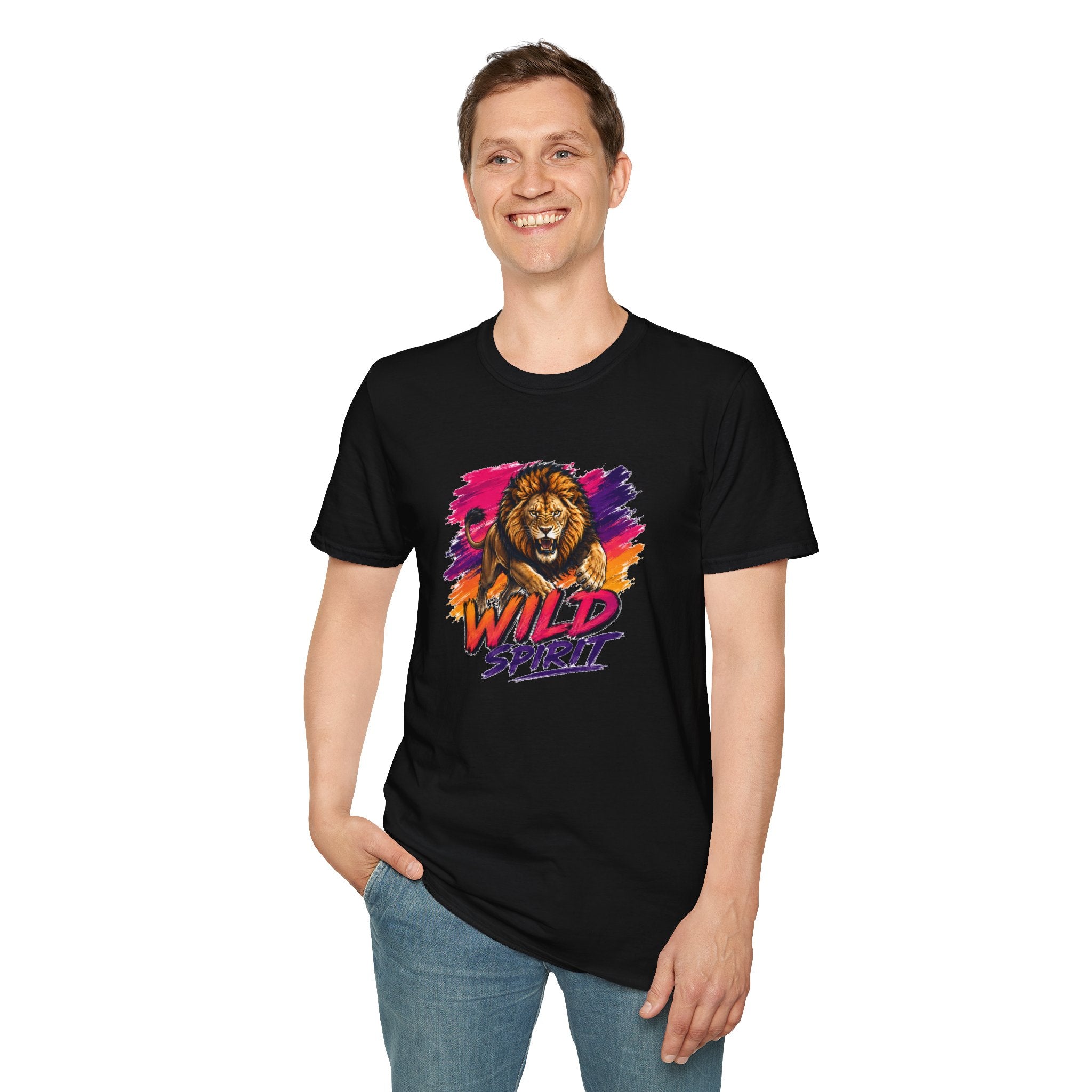 Lion T Shirt, Wild Spirit Shirt, Lion Graphic Tee, Animal Lover Shirt, Wildlife Shirt, Unisex T Shirt, Nature Gift