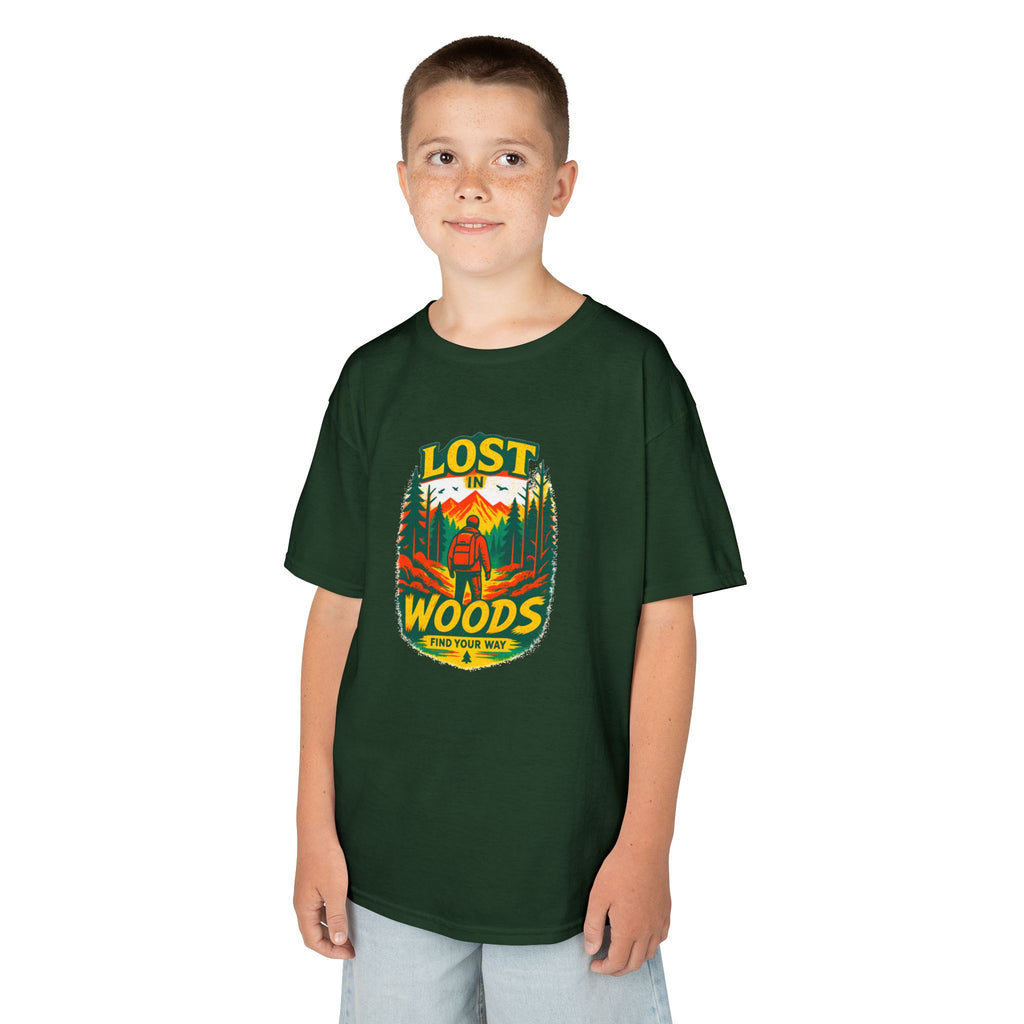 Kids Lost in Woods Shirt | Camping Adventure Tee | Nature Graphic T-Shirt