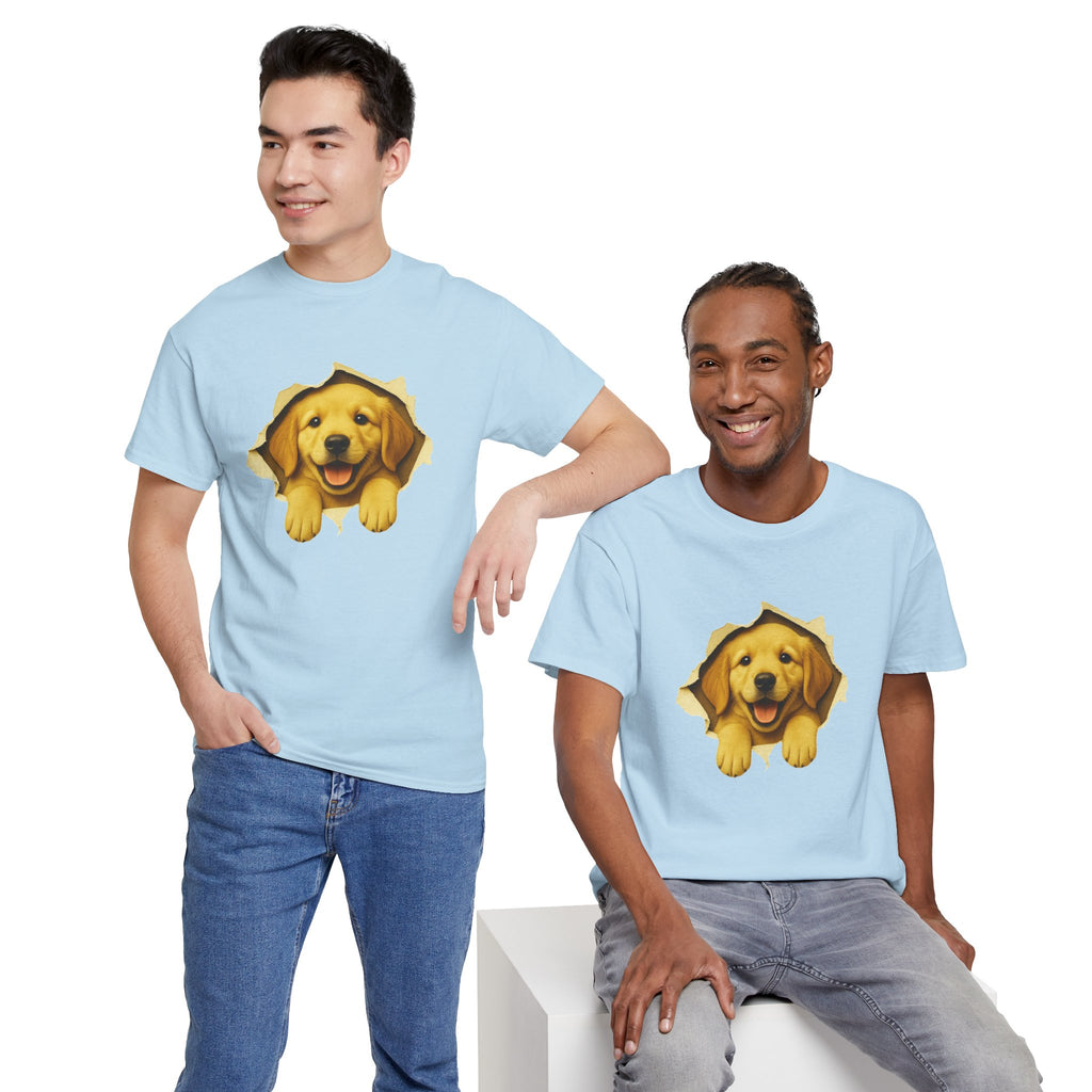 Golden Retriever Peekaboo Shirt, Cute Dog Lover T-Shirt, Funny Puppy Tee, Golden Retriever Gift, Pet Lover Graphic Shirt