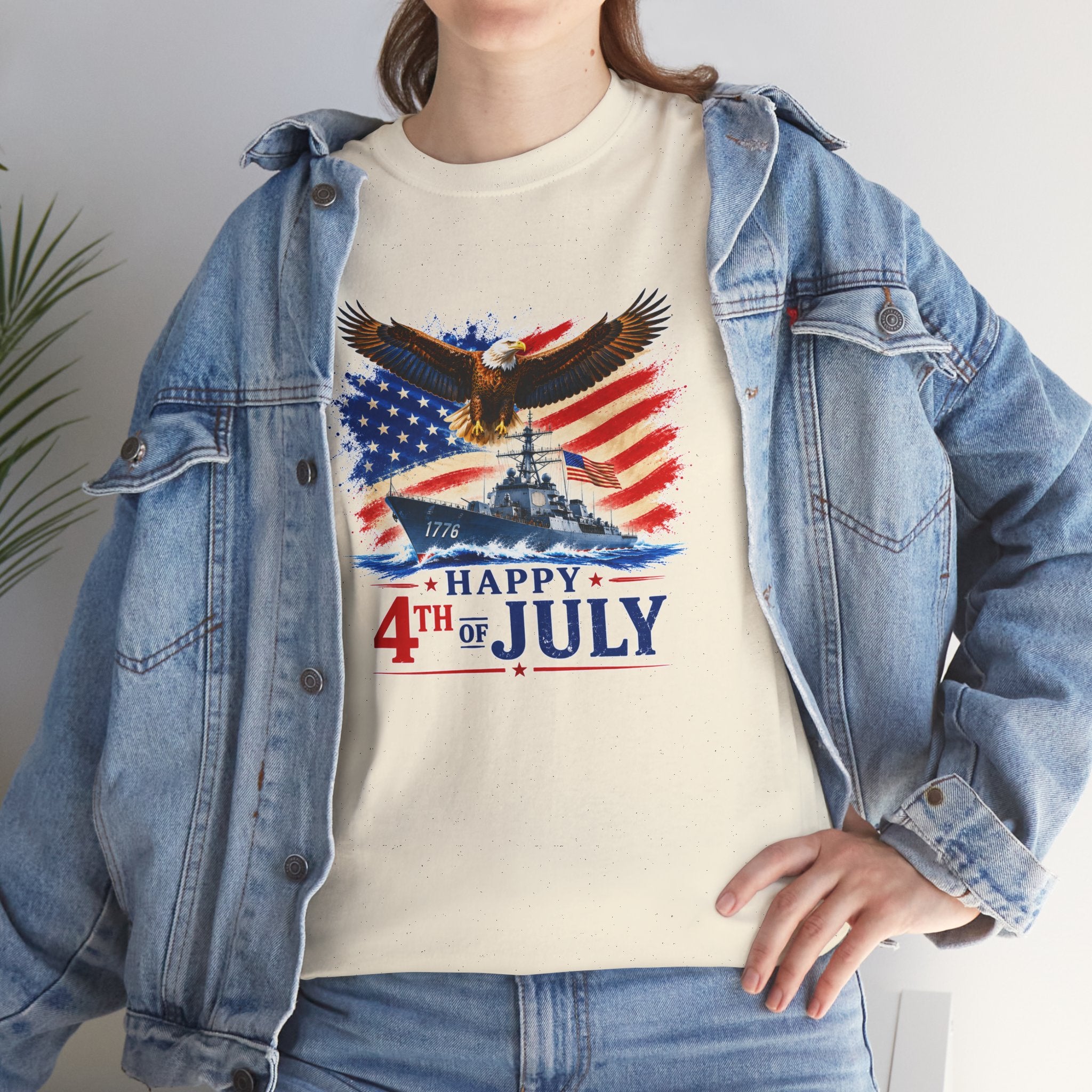 Happy 4th of July Shirt, Patriotic Eagle T-Shirt, American Flag Tee, USA Independence Day Shirt, Freedom Eagle Gift