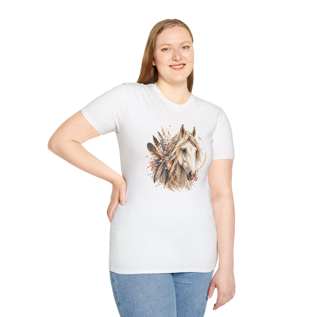 Horse T-Shirt, Western Horse Graphic Tee, Equestrian Shirt, Horse Lover Gift, Country Style Tee