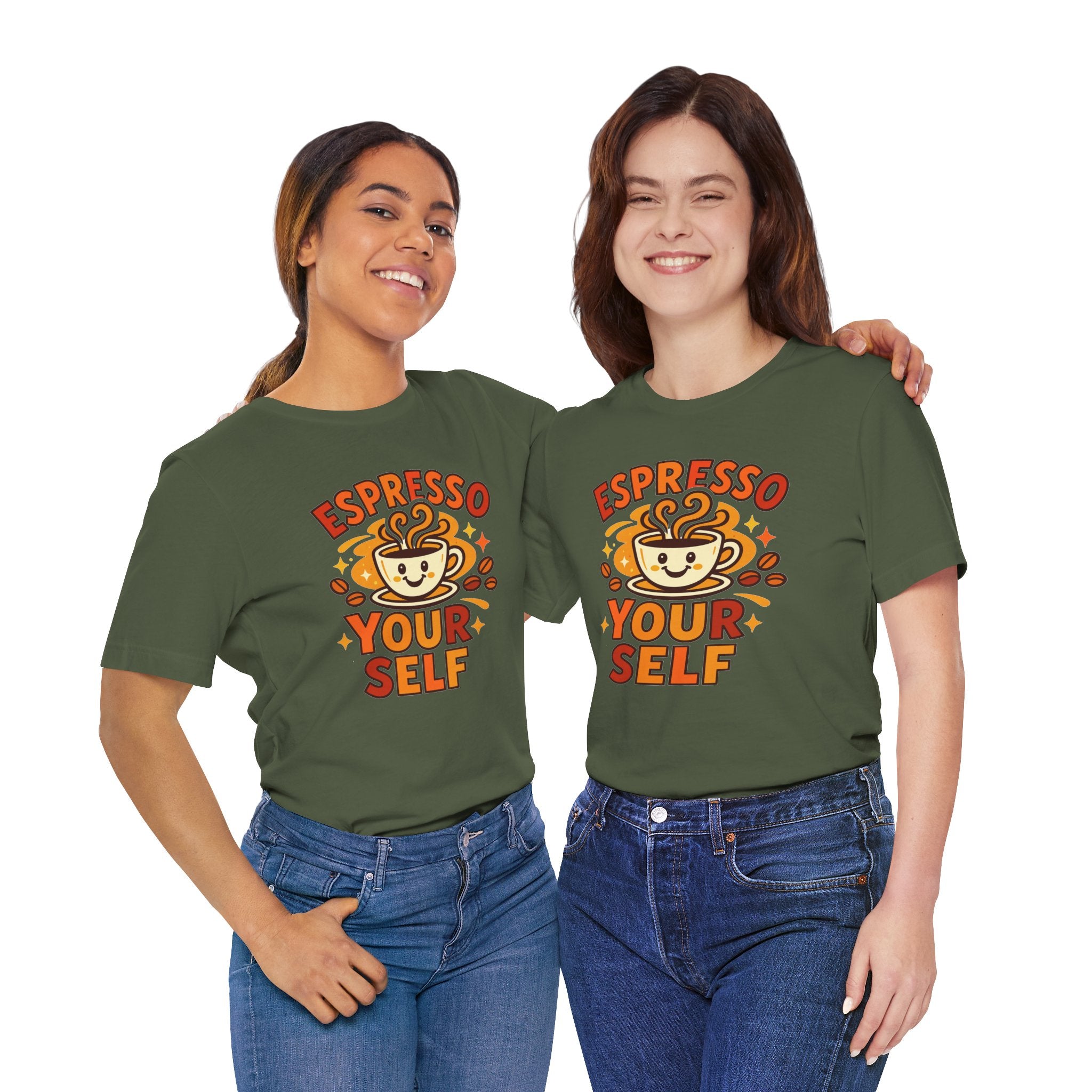 Espresso Yourself Coffee Tee — 'Espresso Your Self' Cute Coffee Cup Shirt
