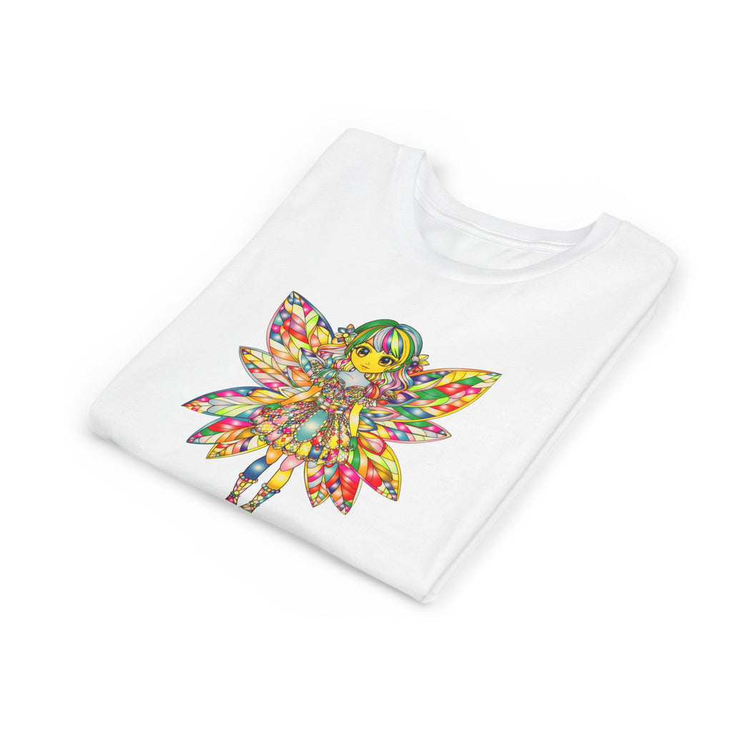 Rainbow Fairy Shirt for Girls, Magical Fairy Kids Tee, Cute Fantasy T-Shirt, Colorful Fairy Gift