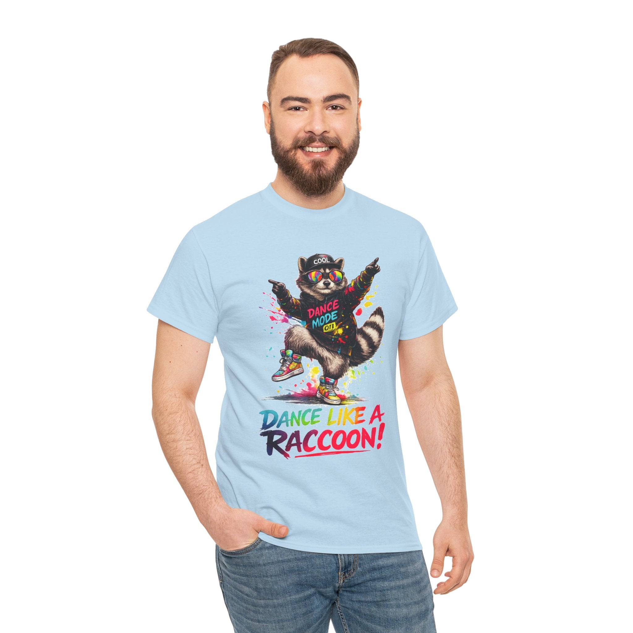 Dance Like a Raccoon T-Shirt — Cute Retro Raccoon Dance Graphic Tee