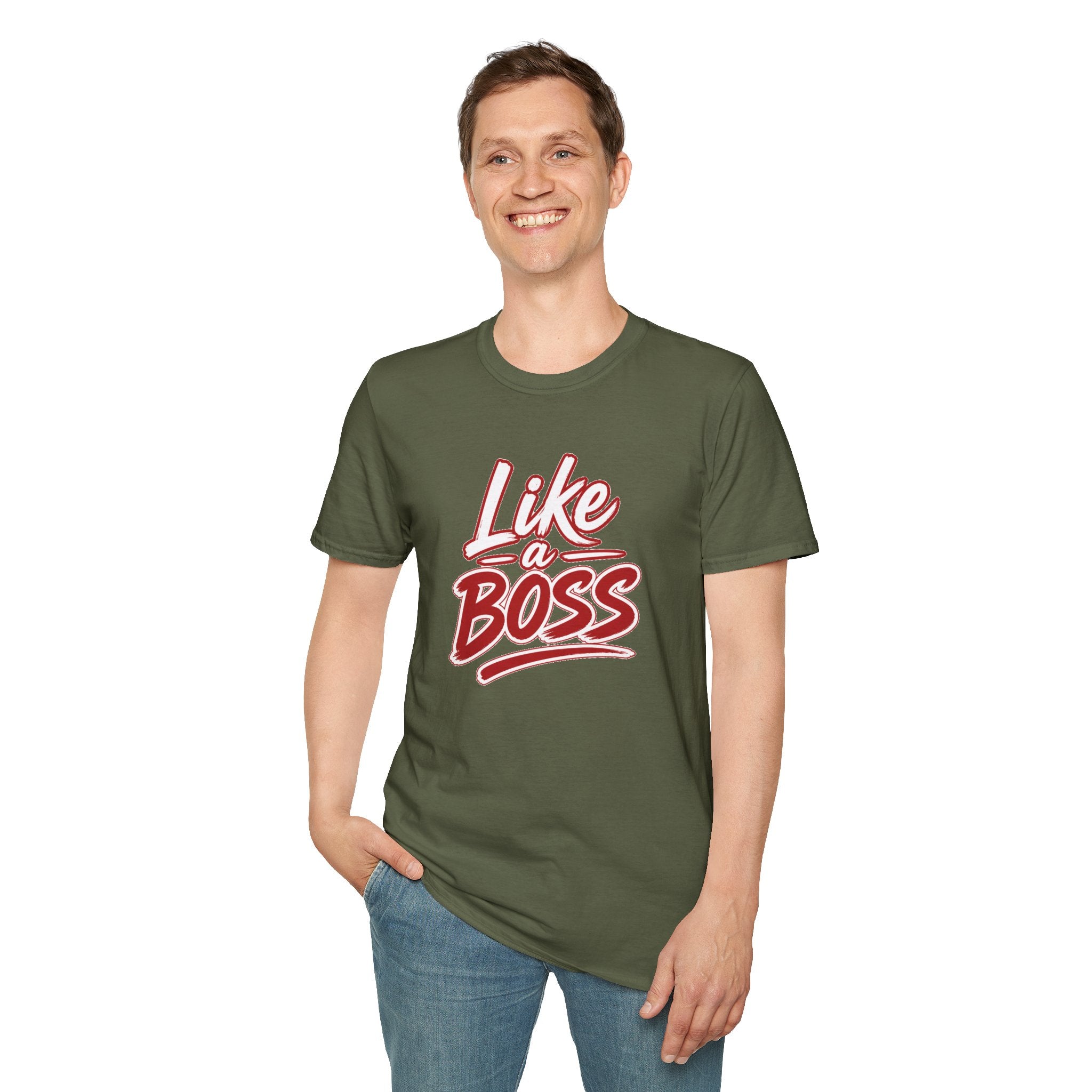 Like a Boss T-Shirt - Retro Script Empowerment Tee