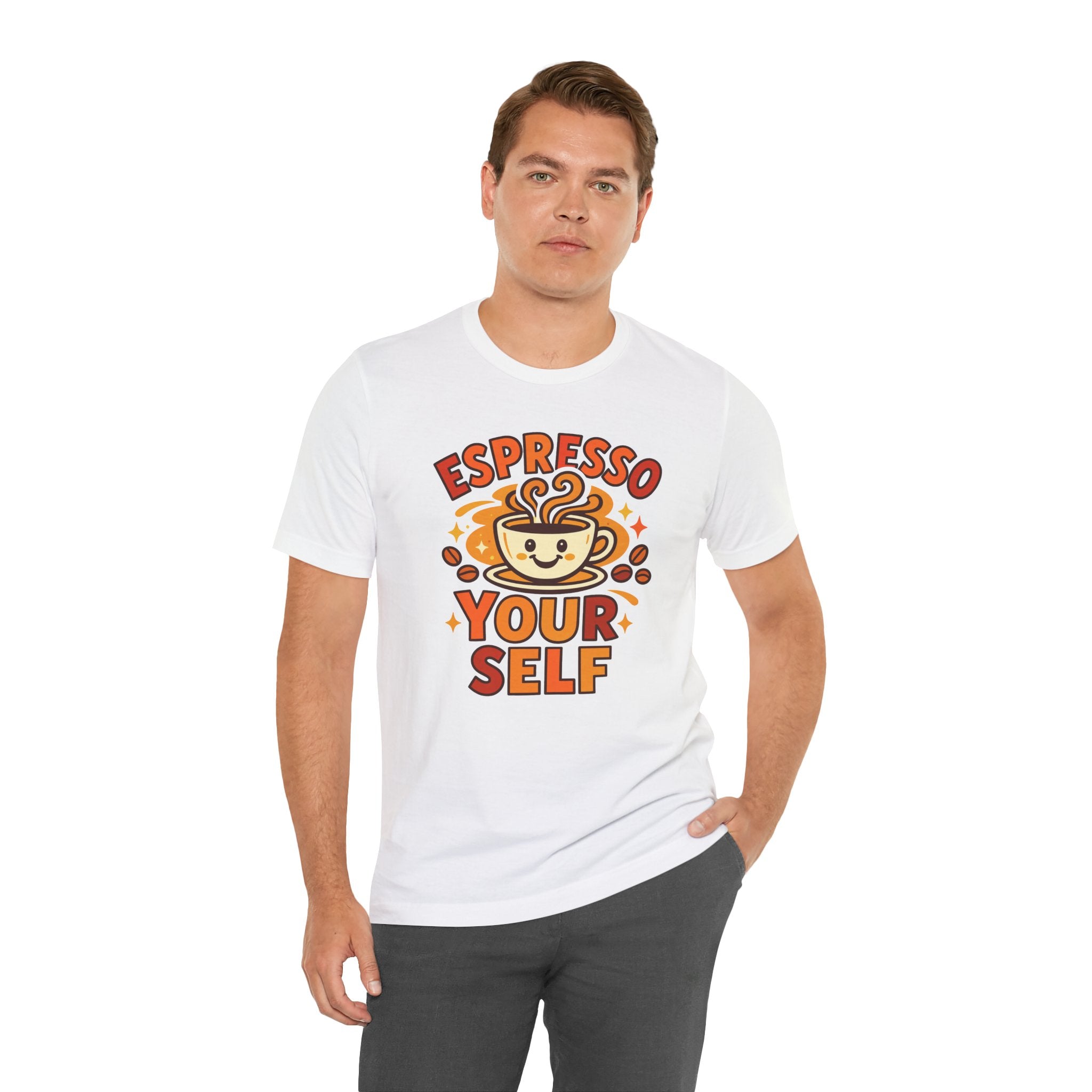 Espresso Yourself Coffee Tee — 'Espresso Your Self' Cute Coffee Cup Shirt